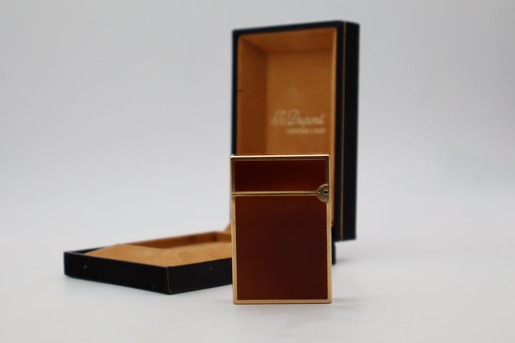 S.T. Dupont Ligne 2 Dual Flame Brown Laque de Chine with box