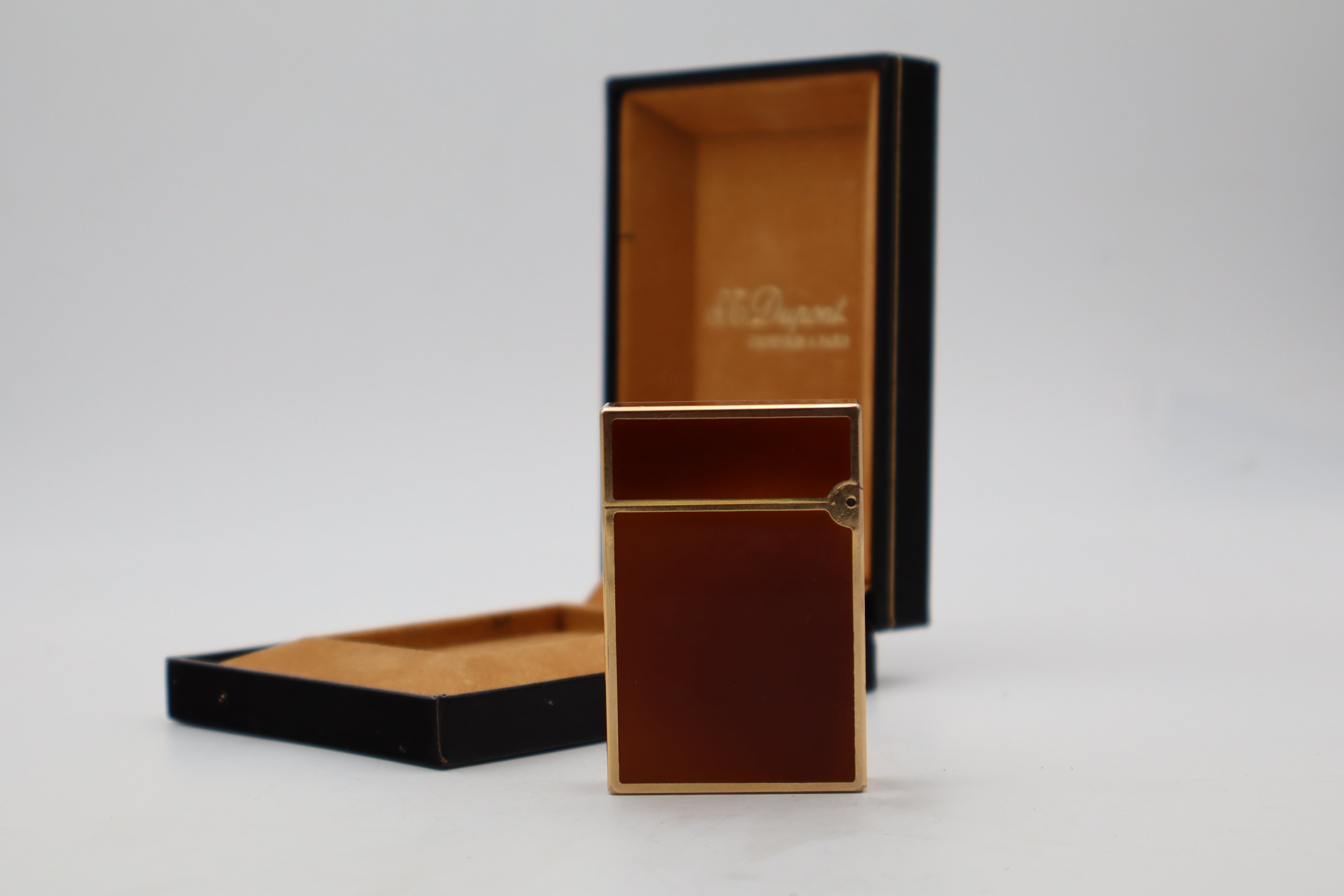 S.T. Dupont Ligne 2 Dual Flame Brown Laque de Chine with box