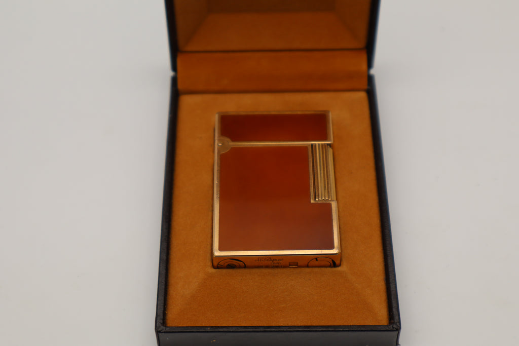 S.T. Dupont Ligne 2 Dual Flame Brown Laque de Chine with box