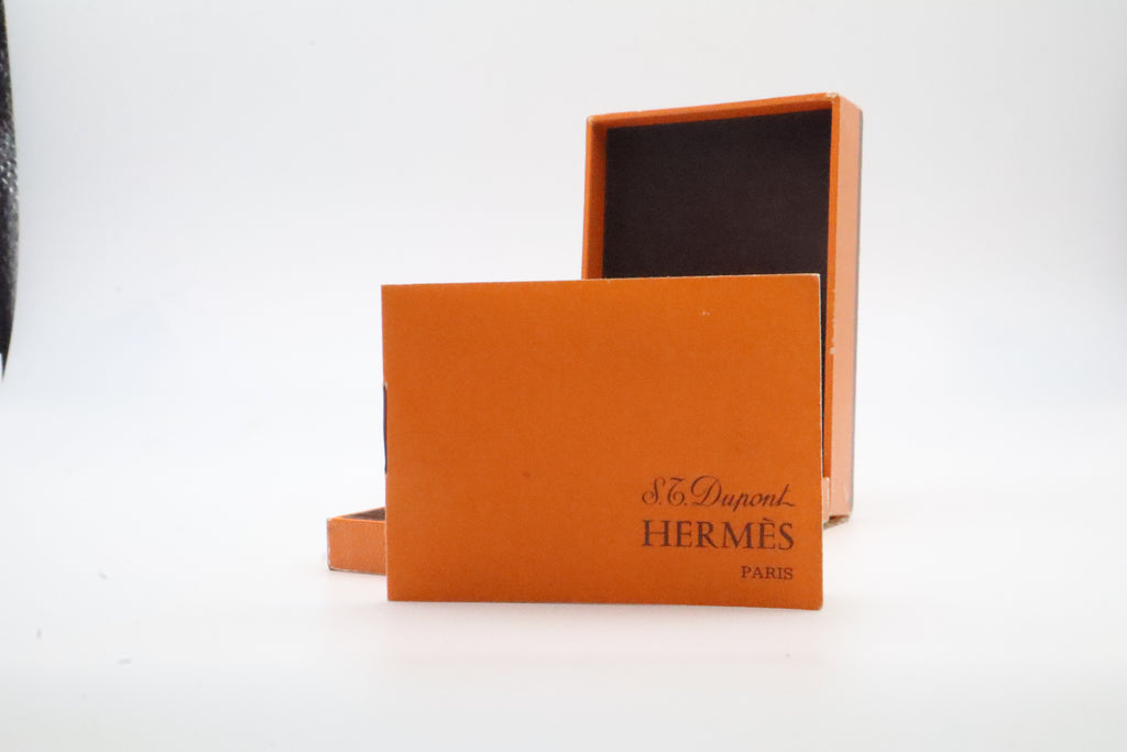 S.T. Dupont Hermes Ligne 2 gold plated crocodile leather lighter