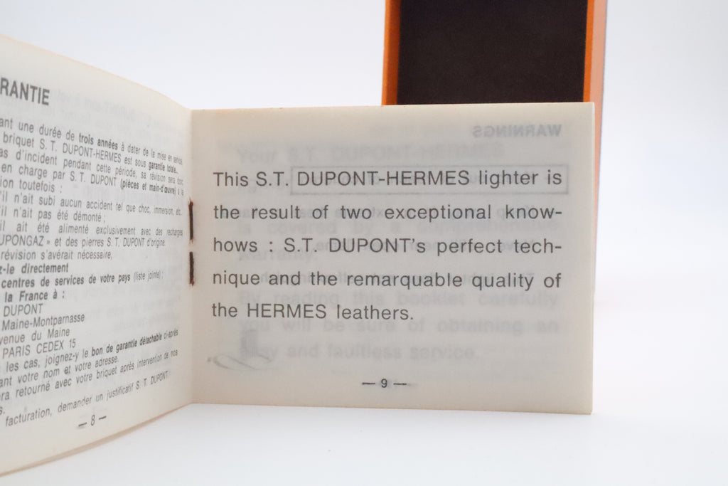S.T. Dupont Hermes Ligne 2 gold plated crocodile leather lighter