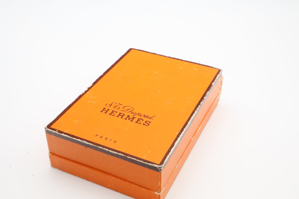 S.T. Dupont Hermes Ligne 2 gold plated crocodile leather lighter