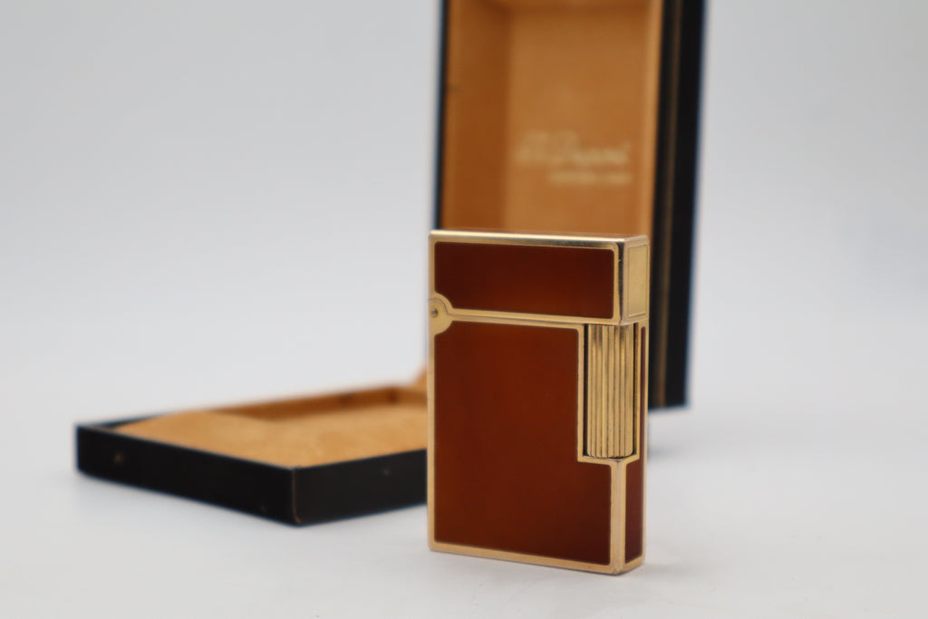 S.T. Dupont Ligne 2 Dual Flame Brown Laque de Chine Lighter
