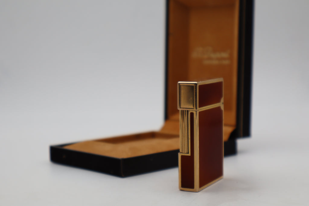 S.T. Dupont Ligne 2 Dual Flame Brown Laque de Chine Lighter