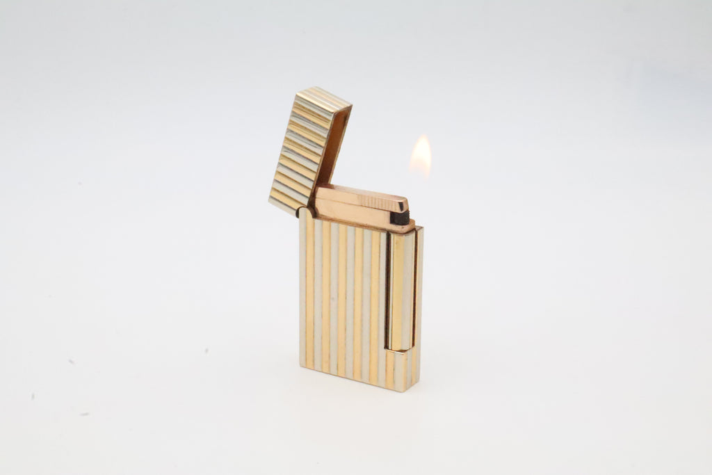 S.T. Dupont Ligne D solid gold flame