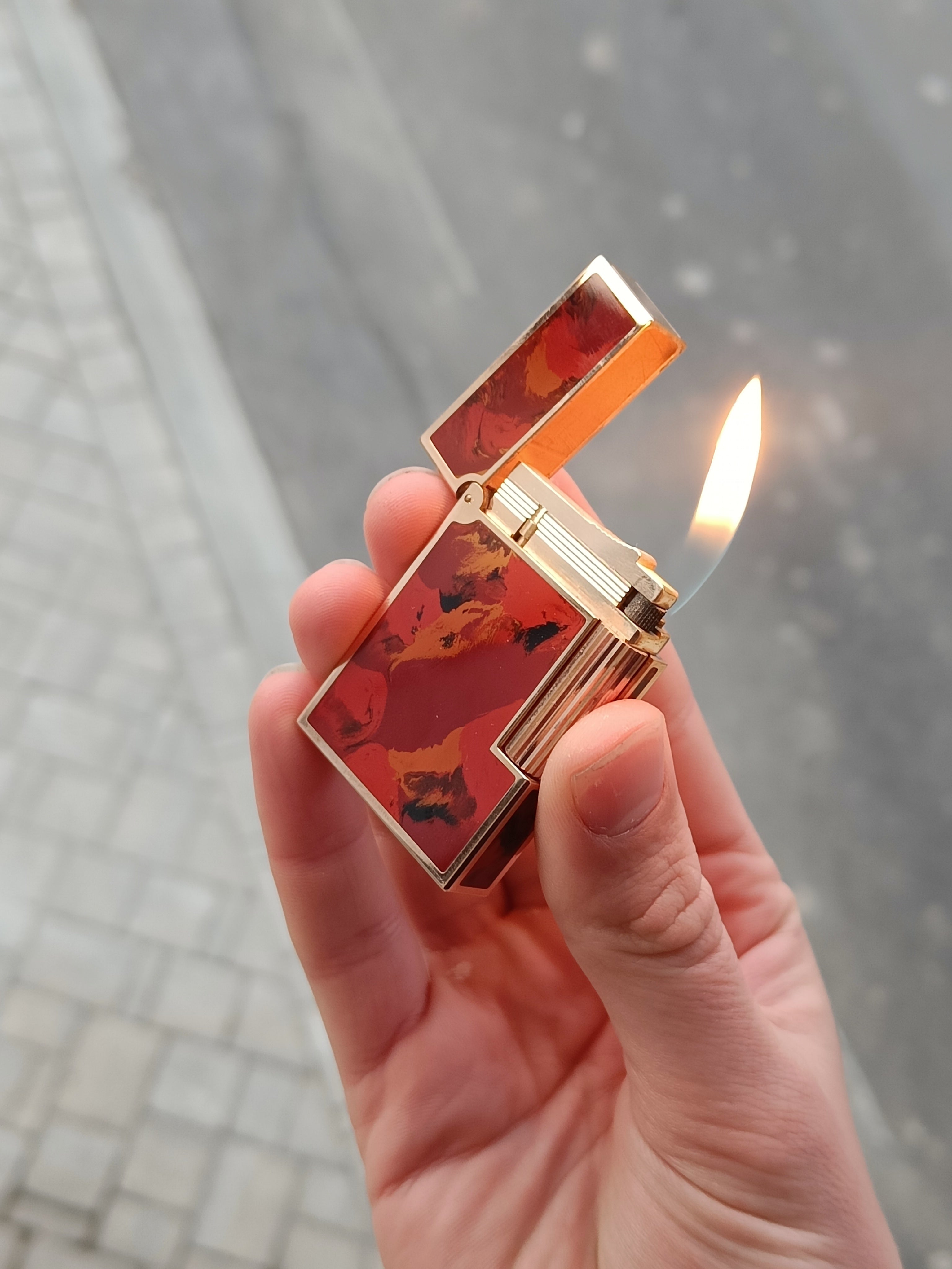 S.T. Dupont Ligne 2 Coral Picasso Abstract - mint condition