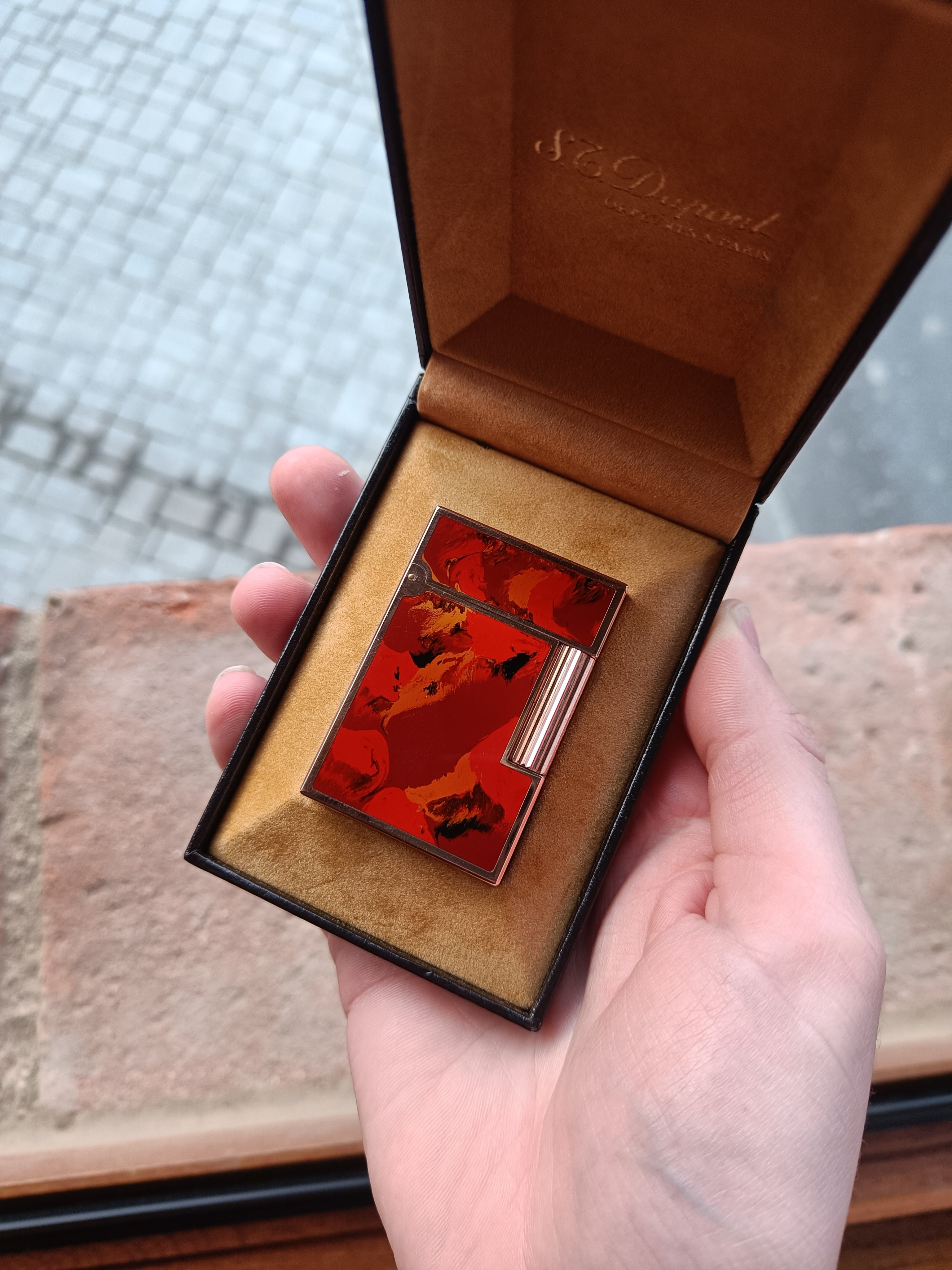 S.T. Dupont Ligne 2 Coral Picasso Abstract - mint condition