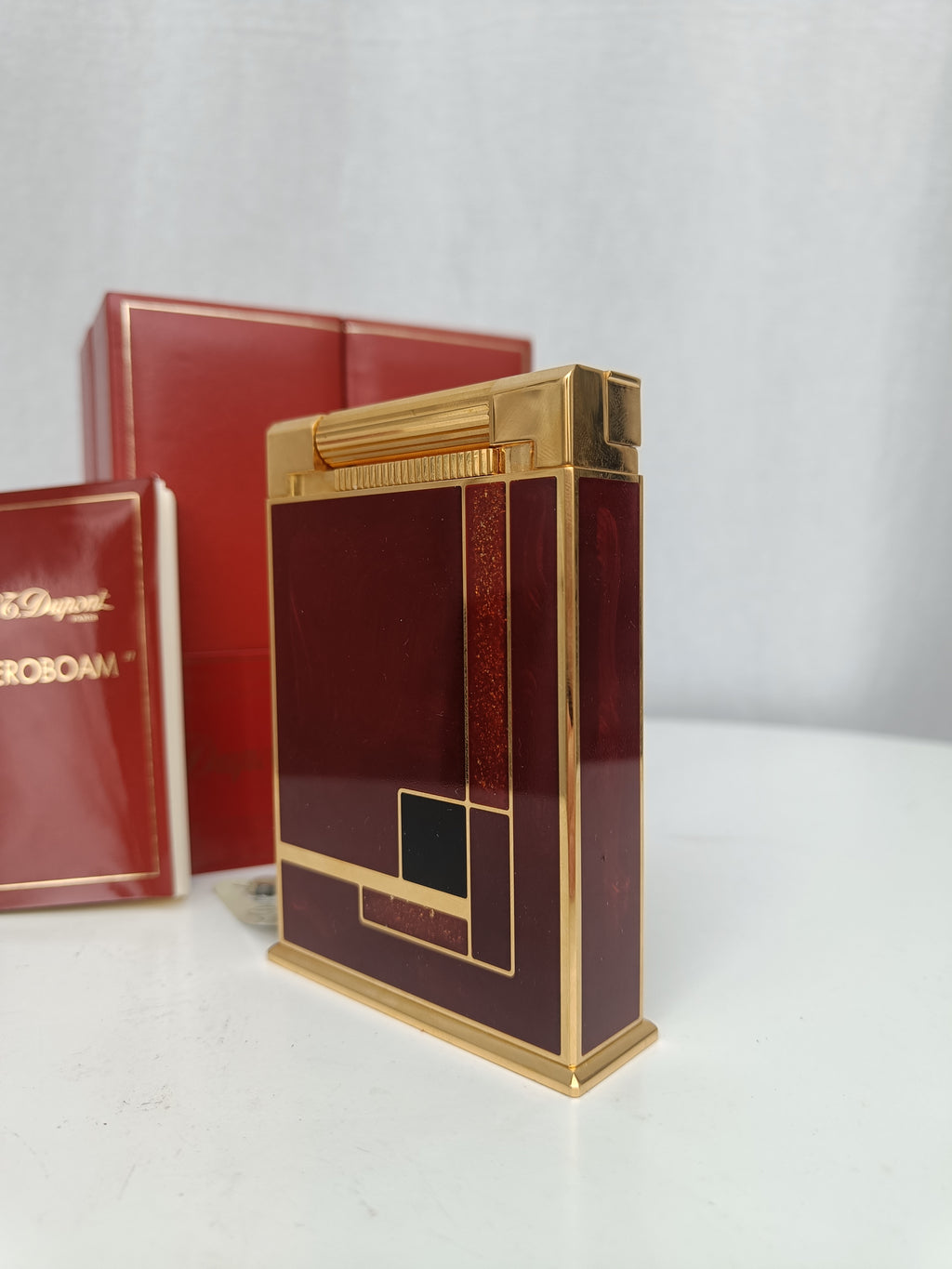 Mint S.T. Dupont Jeroboam Art Deco Laque de Chine ref. 027597 with box and papers