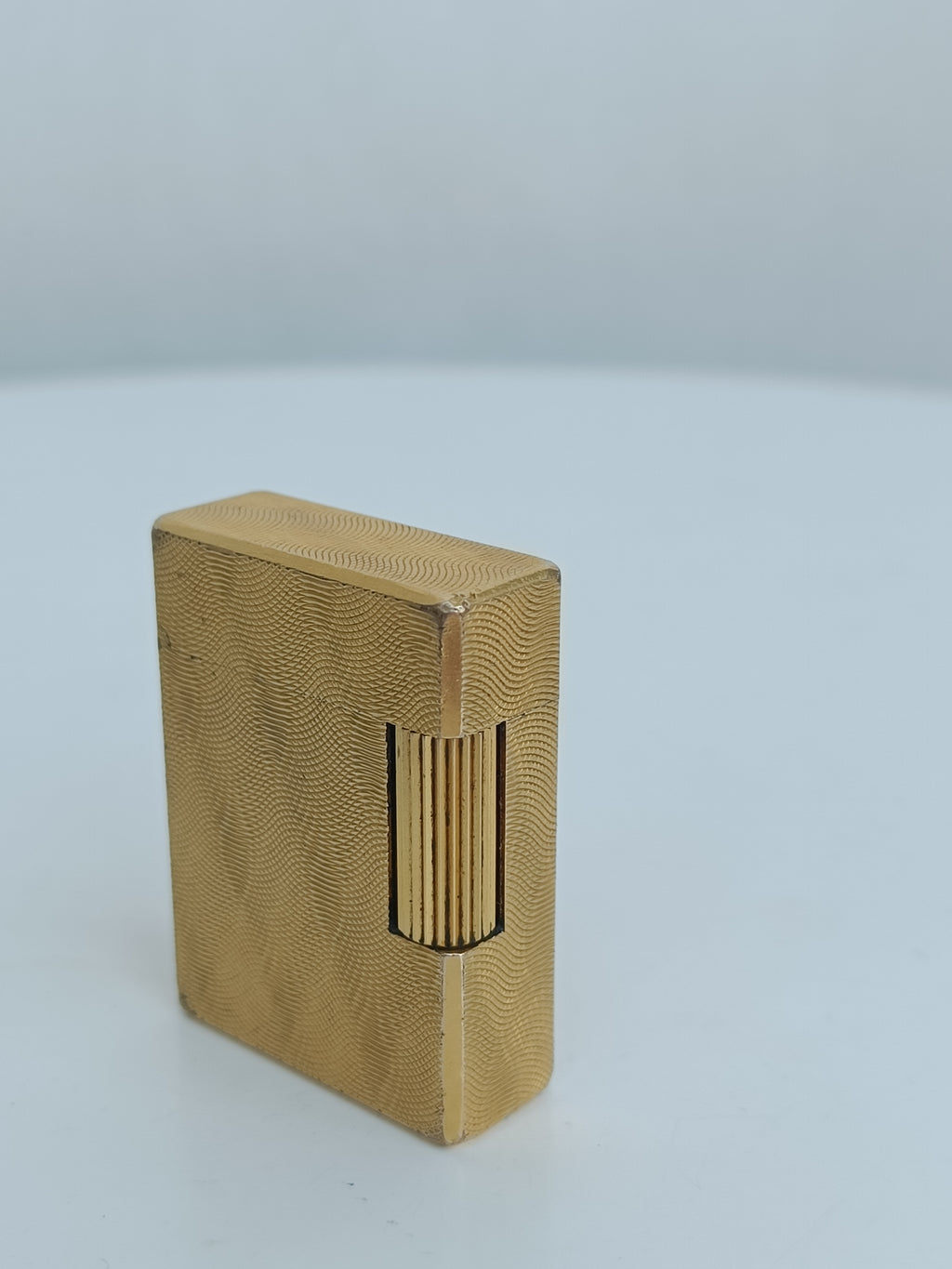 S.T. Dupont x Hermès Small Ligne 1 gold peacock feather