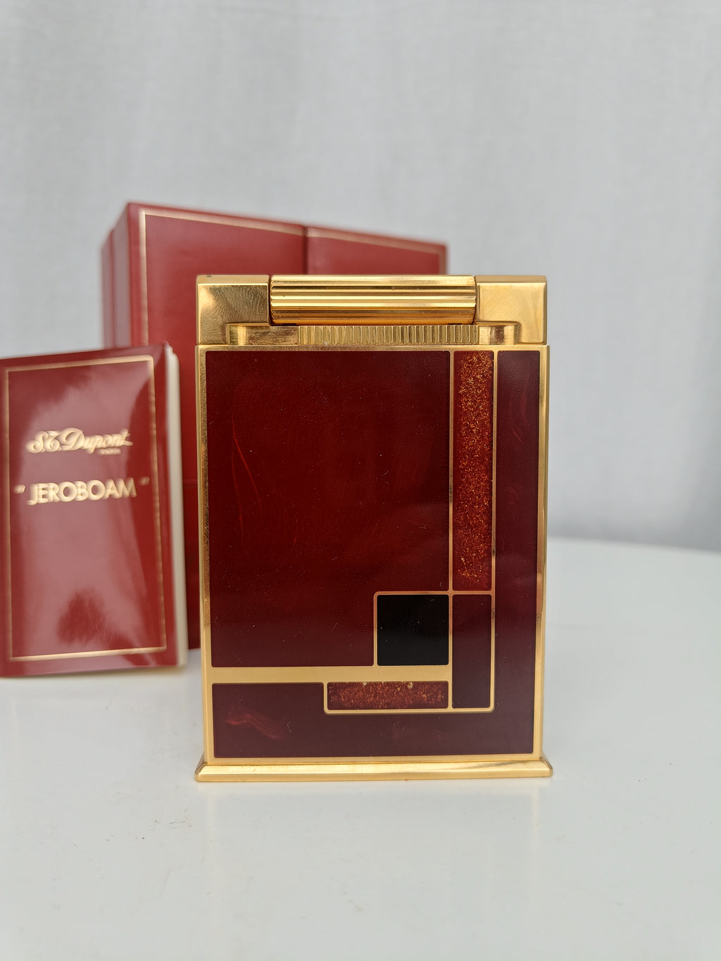 Mint S.T. Dupont Jeroboam Art Deco Laque de Chine ref. 027597 with box and papers