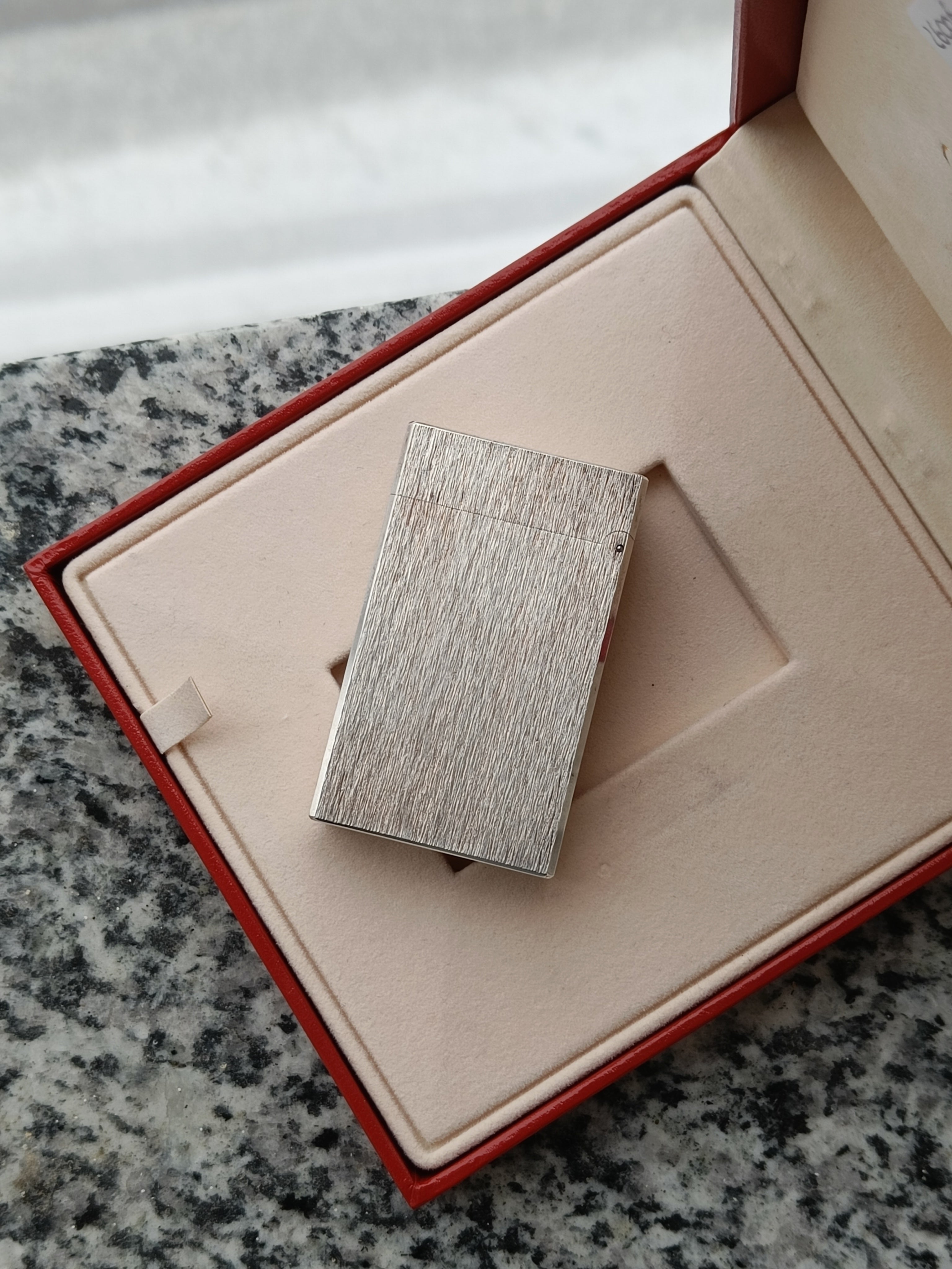 S.T. Dupont Ligne 1 satin look with box and papers