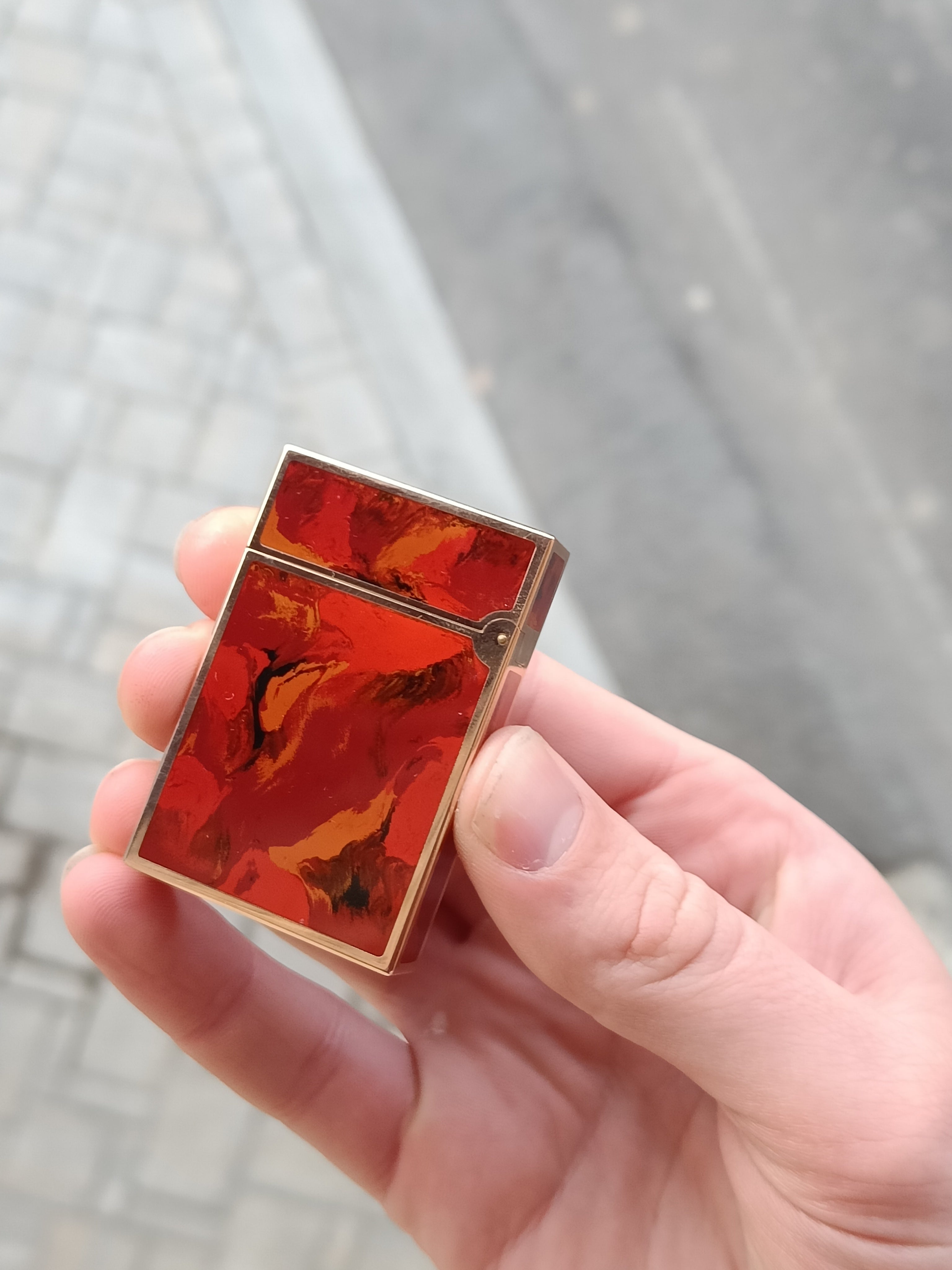 S.T. Dupont Ligne 2 Coral Picasso Abstract - mint condition