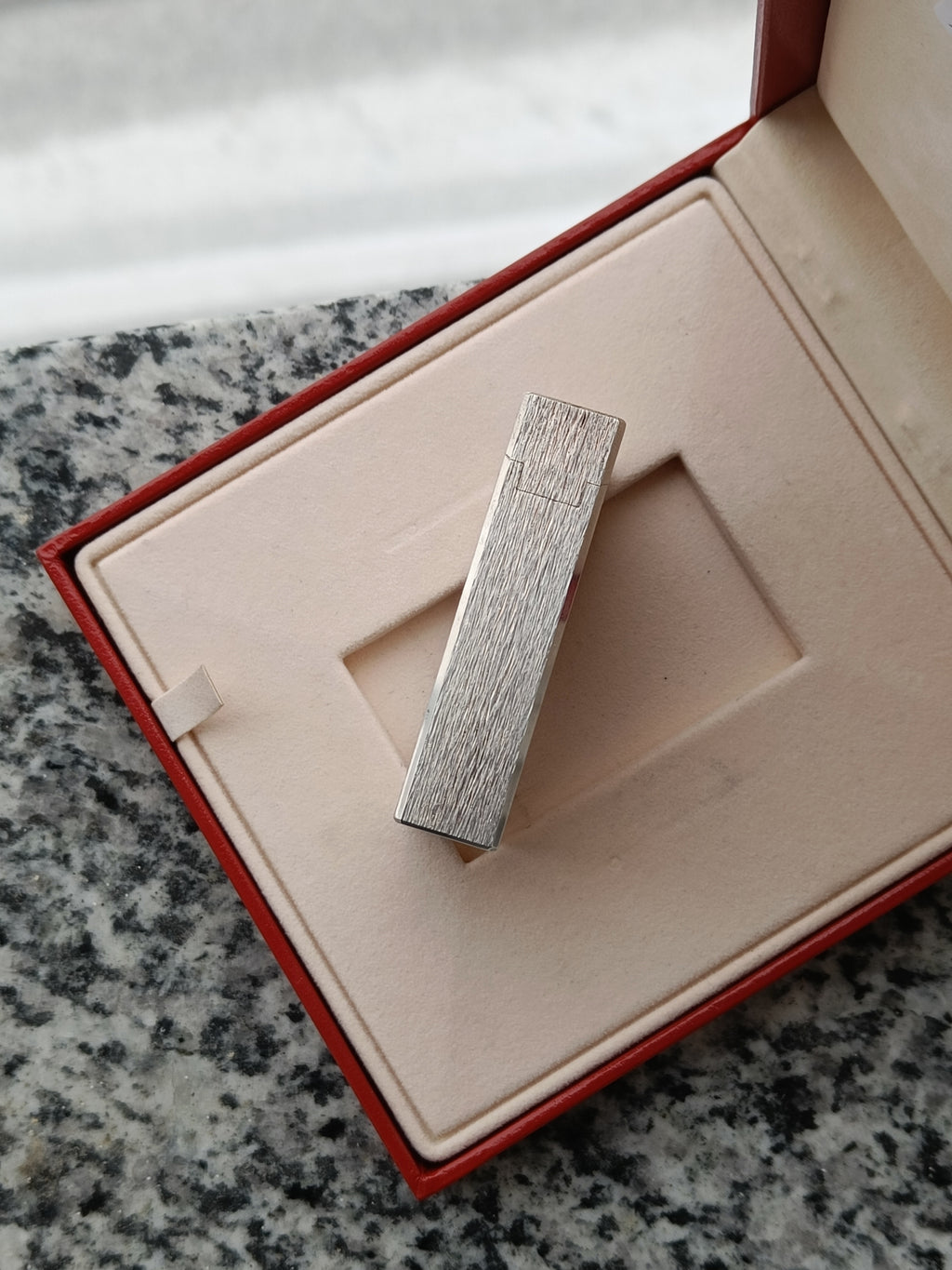 S.T. Dupont Ligne 1 satin look with box and papers