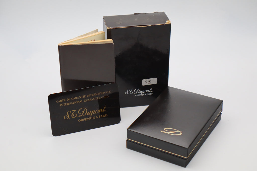 S.T. Dupont Ligne 1 gold Prince of Wales lighter NEW OLD STOCK