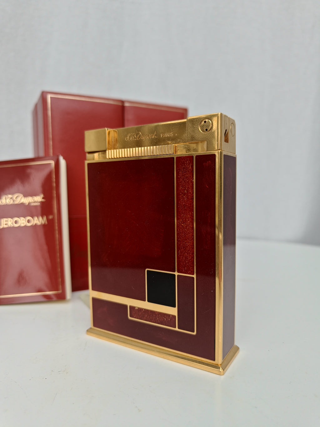 Mint S.T. Dupont Jeroboam Art Deco Laque de Chine ref. 027597 with box and papers