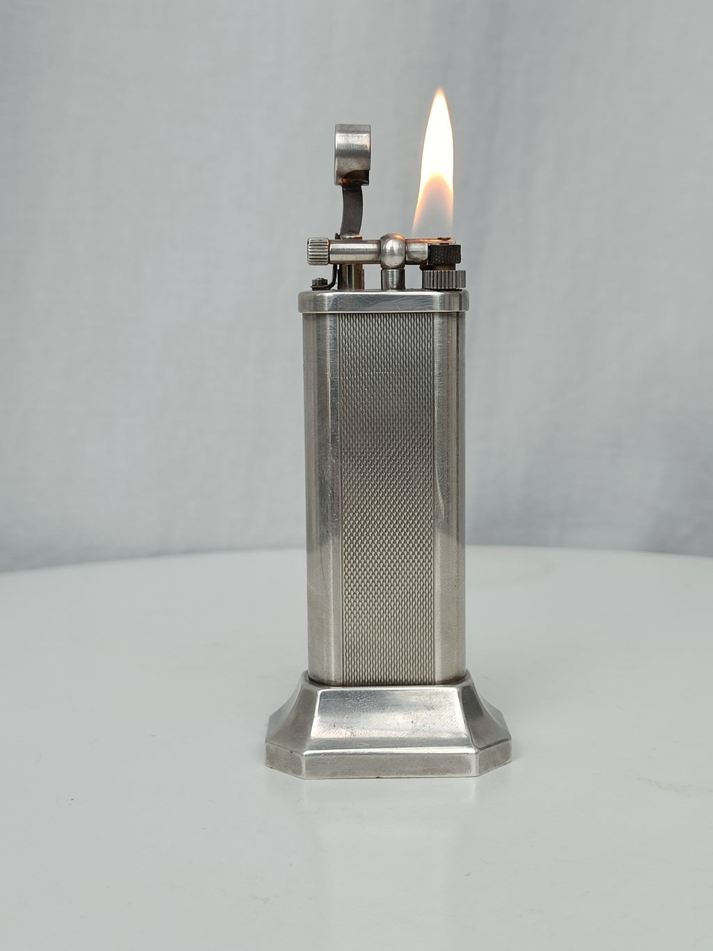 Dunhill Unique Fliparm table lighter silver