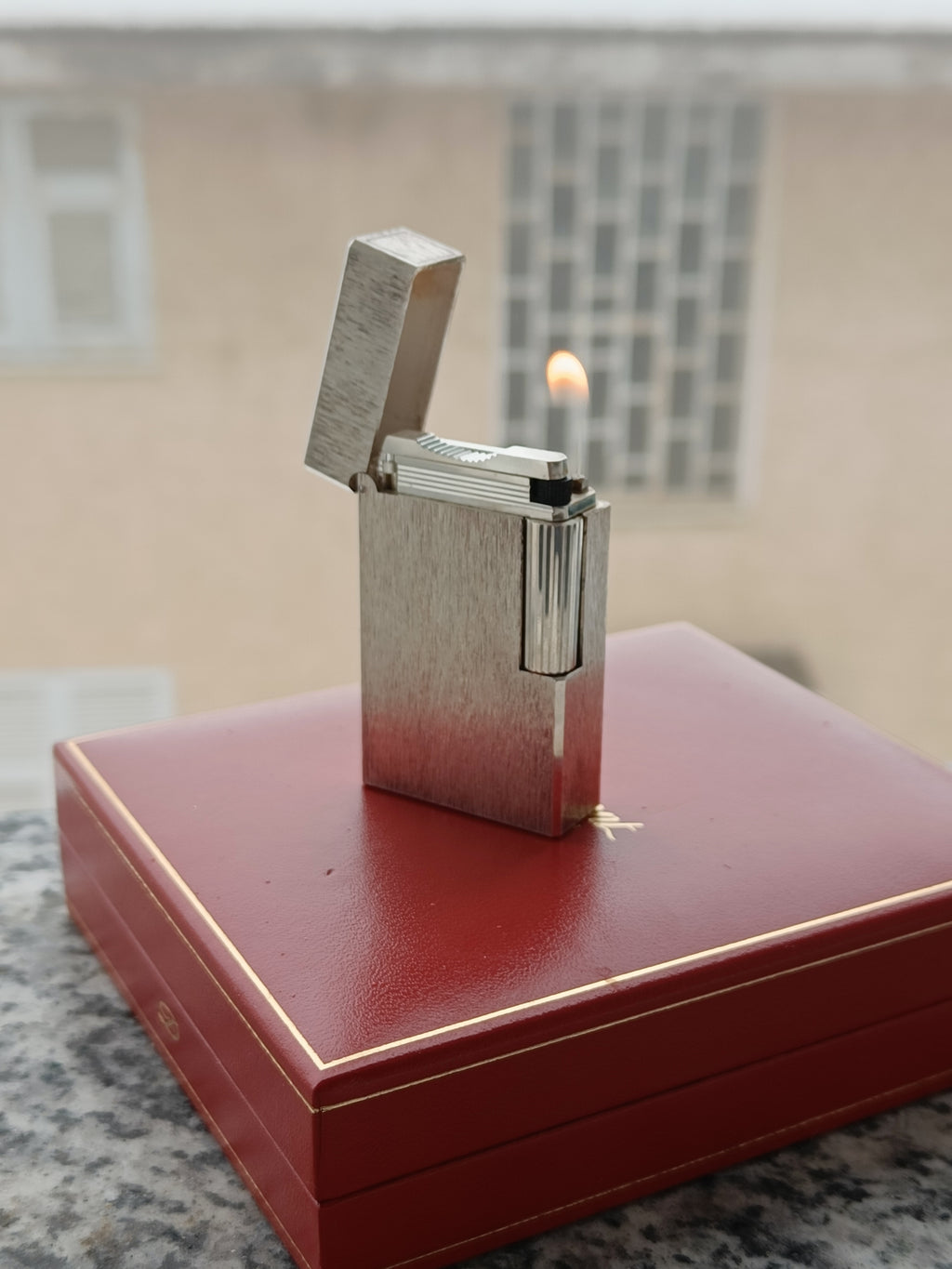 S.T. Dupont Ligne 1 satin look with box and papers