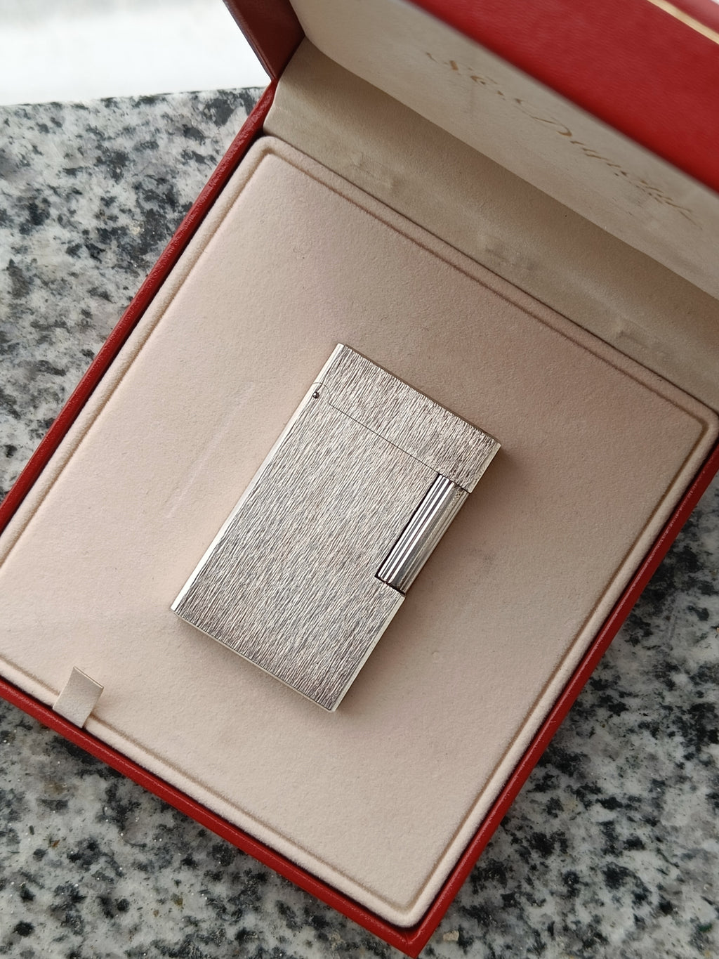 S.T. Dupont Ligne 1 satin look with box and papers