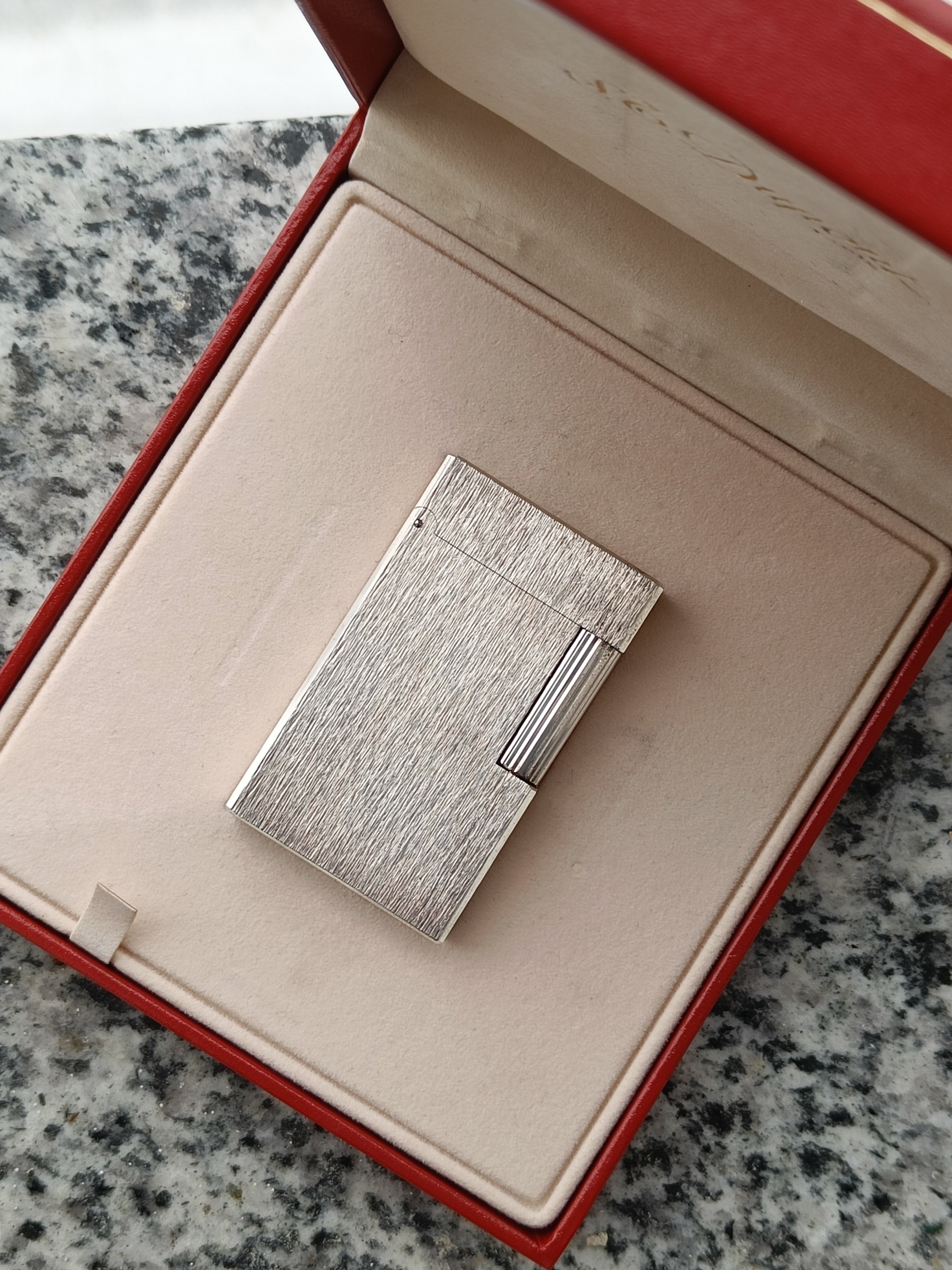 S.T. Dupont Ligne 1 satin look with box and papers