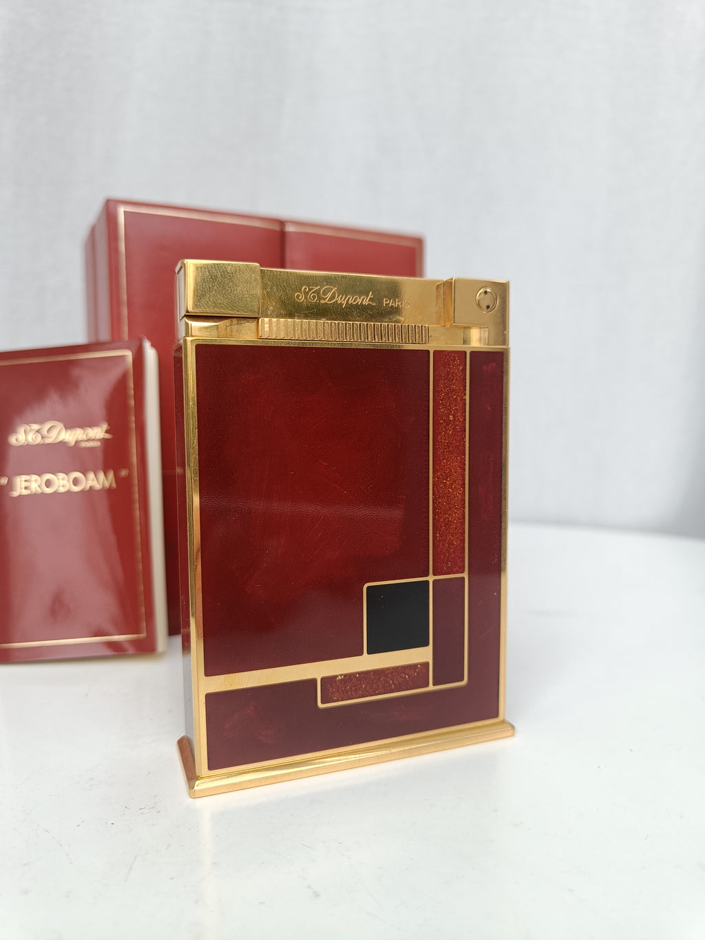 Mint S.T. Dupont Jeroboam Art Deco Laque de Chine ref. 027597 with box and papers