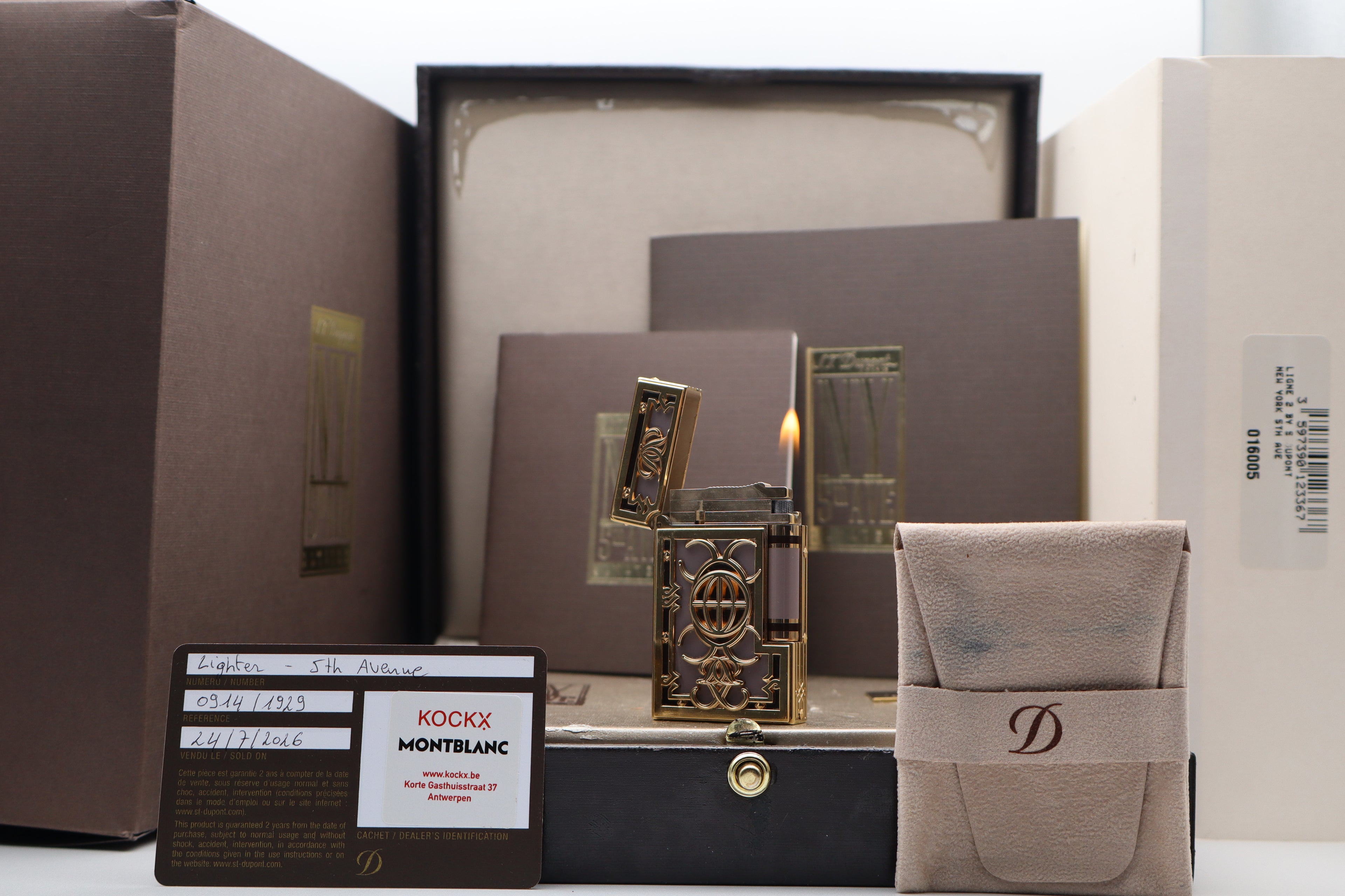 S.T. Dupont New York 5th Avenue Limited Edition lighter NEW OLD STOCK