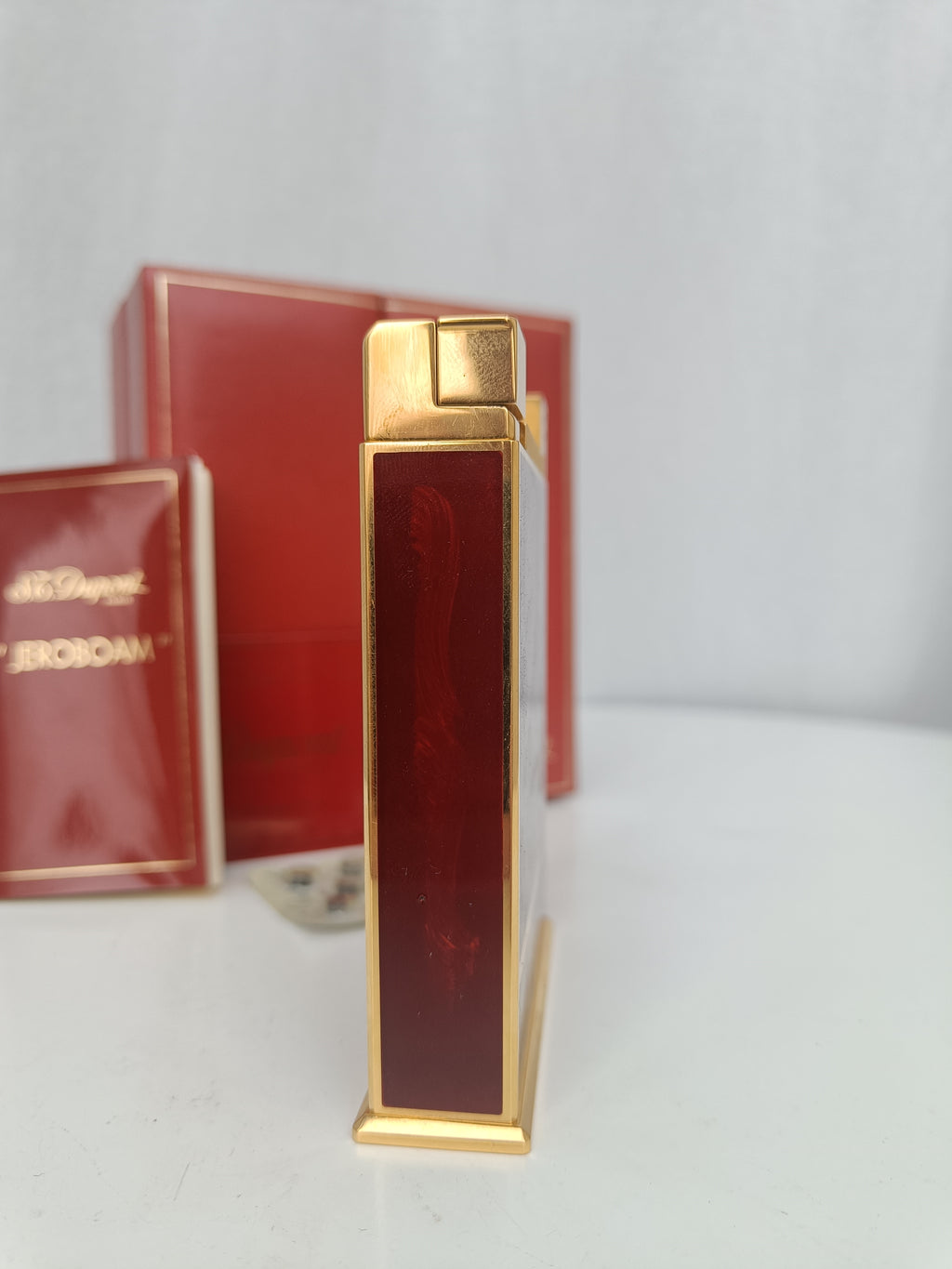 Mint S.T. Dupont Jeroboam Art Deco Laque de Chine ref. 027597 with box and papers
