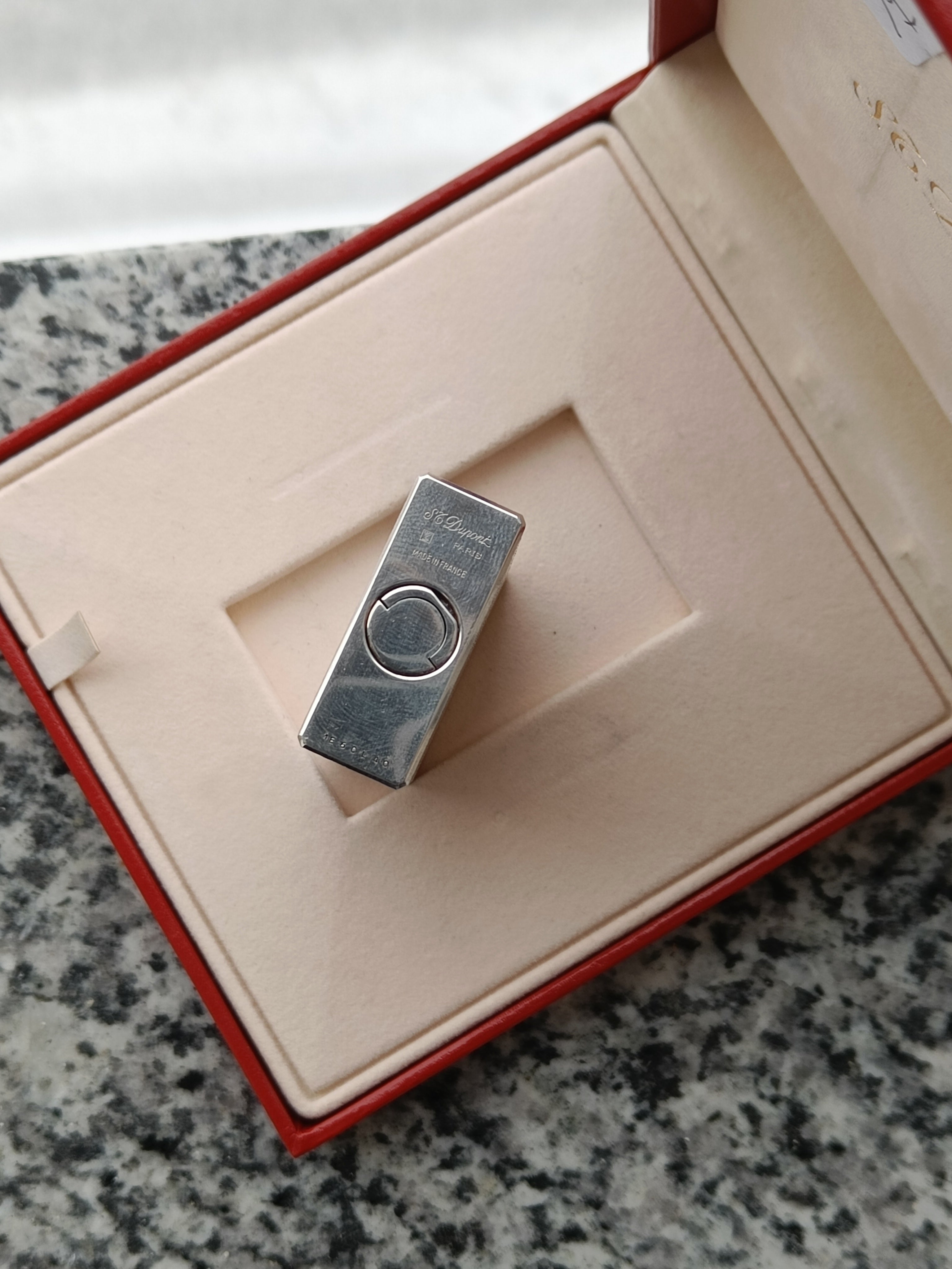 S.T. Dupont Ligne 1 satin look with box and papers