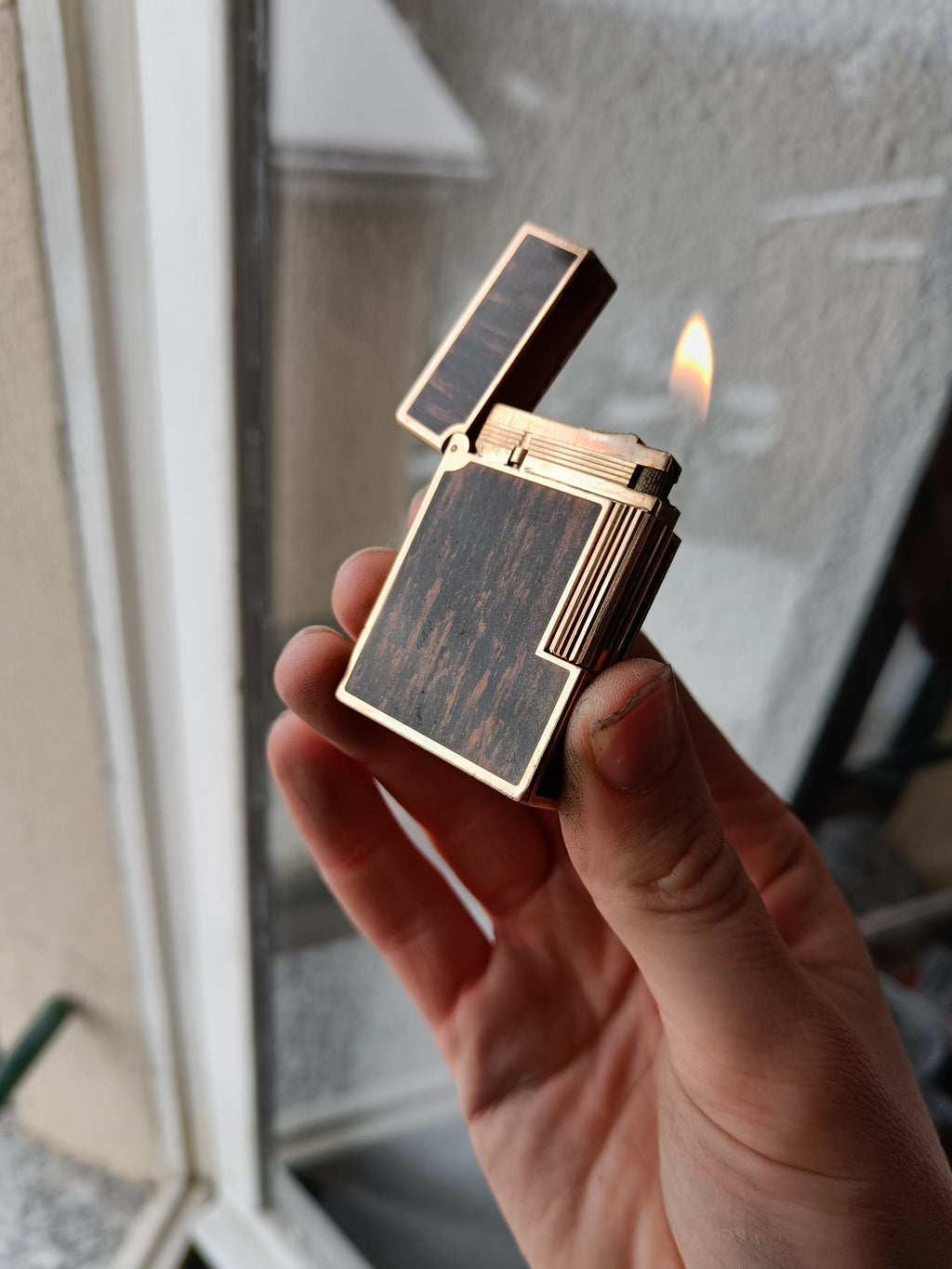 S.T. Dupont Ligne 2 small wood look in laquer ref. 15578