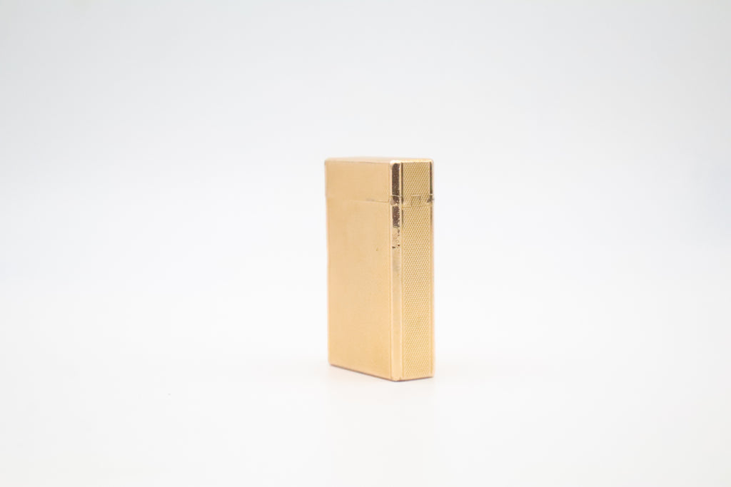 Vintage 1980s S.T. Dupont Ligne 1 gold lighter, large Grand Modele