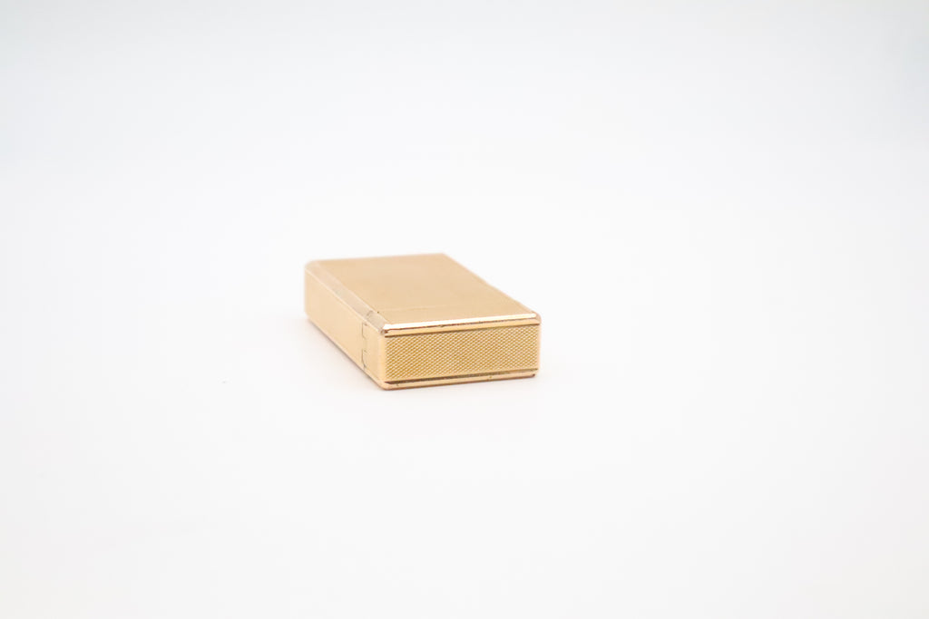Vintage 1980s S.T. Dupont Ligne 1 gold lighter, large Grand Modele
