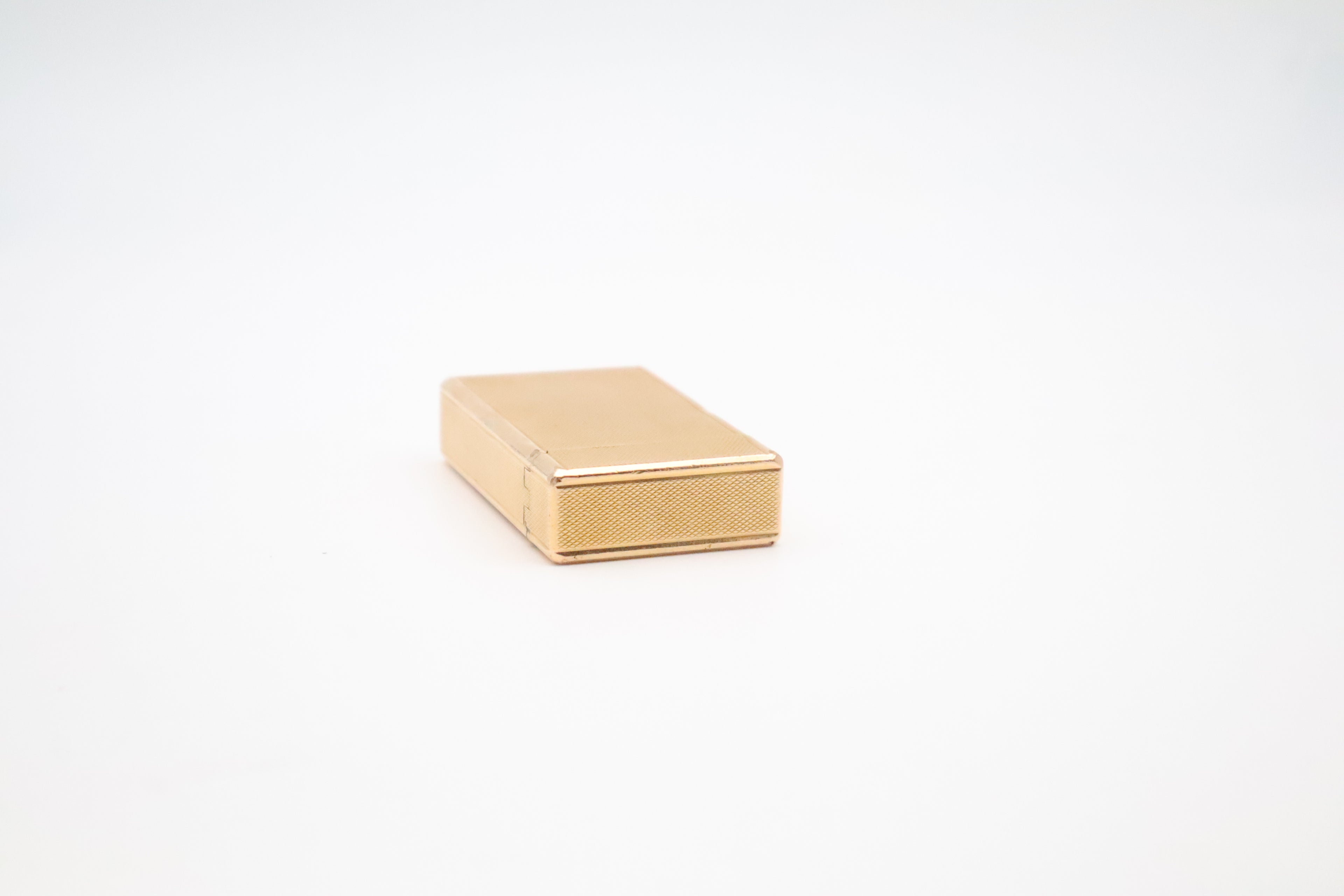 Vintage 1980s S.T. Dupont Ligne 1 gold lighter, large Grand Modele