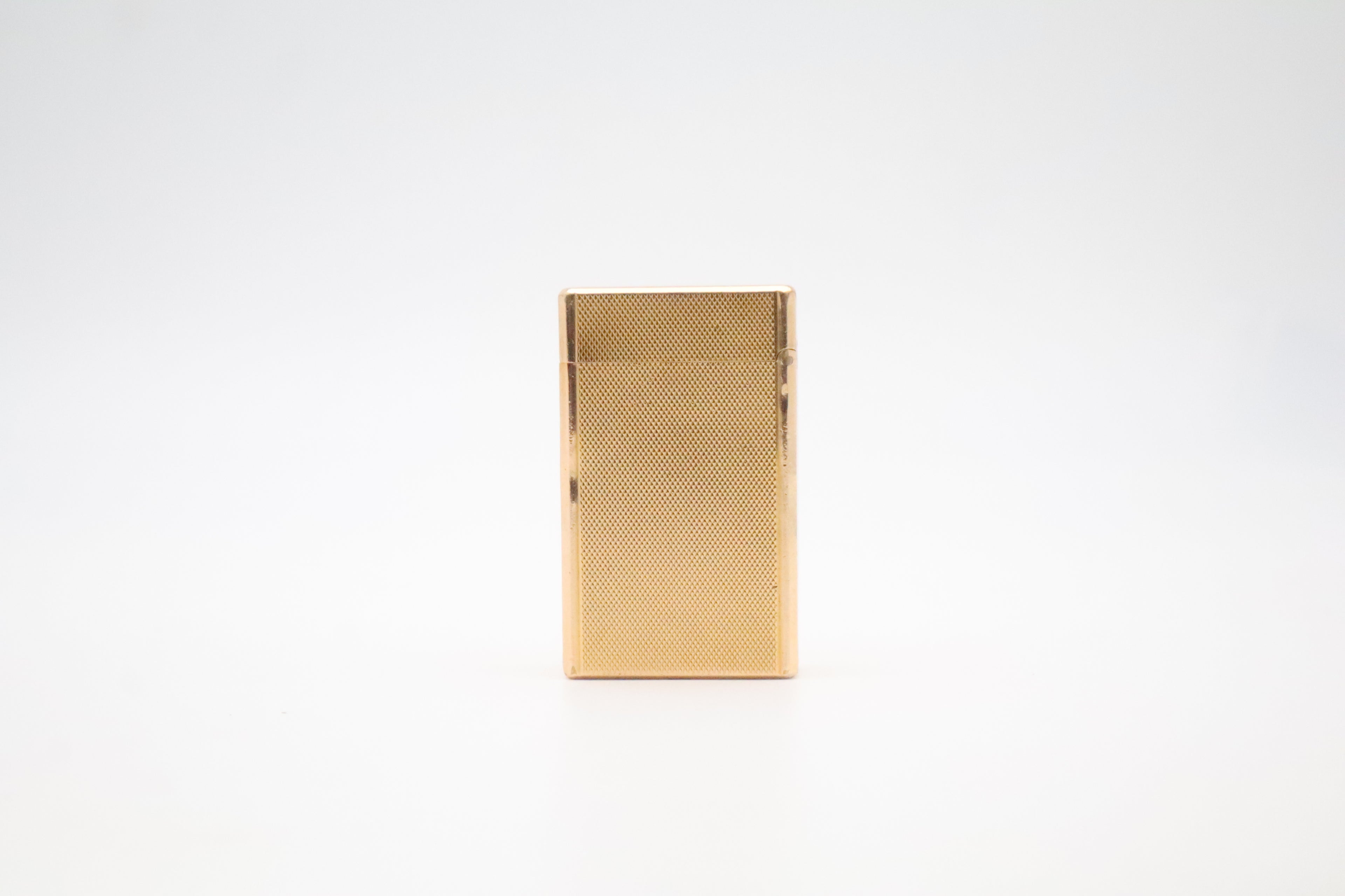 Vintage 1980s S.T. Dupont Ligne 1 gold lighter, large Grand Modele