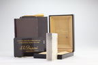 S.T. Dupont Ligne 1 large silver Etoile lighter, new old stock, with box and papers