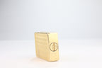 Solid 18k gold S.T. Dupont Ligne 1 BS small lighter with a fine wave engine-turned pattern