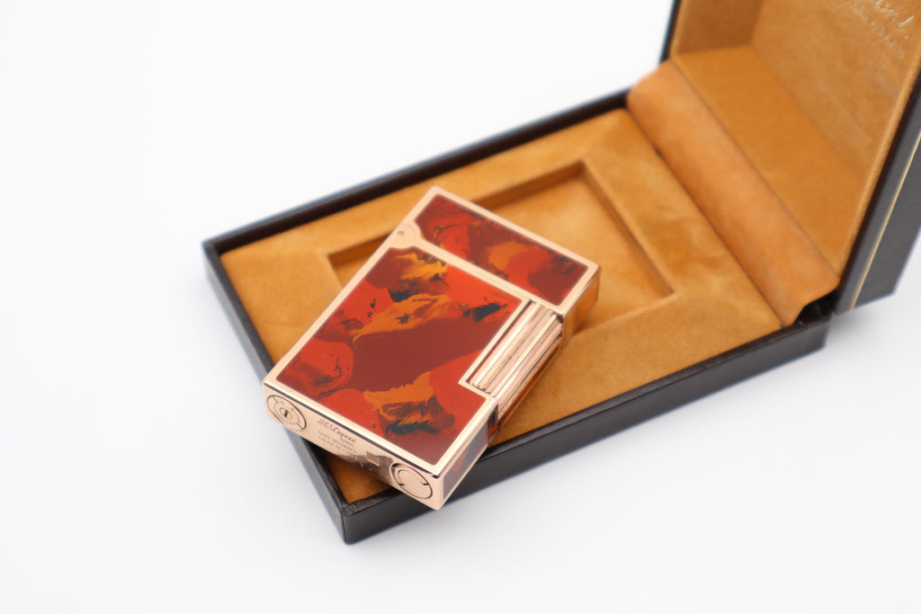 S.T. Dupont Ligne 2 Coral 'Picasso Abstract' - Mint