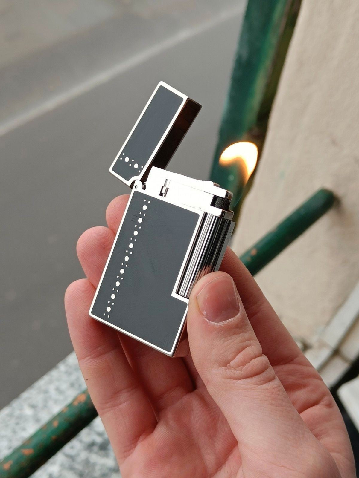 S.T. Dupont Ligne 2 Derby Palladium - Dual Flame
