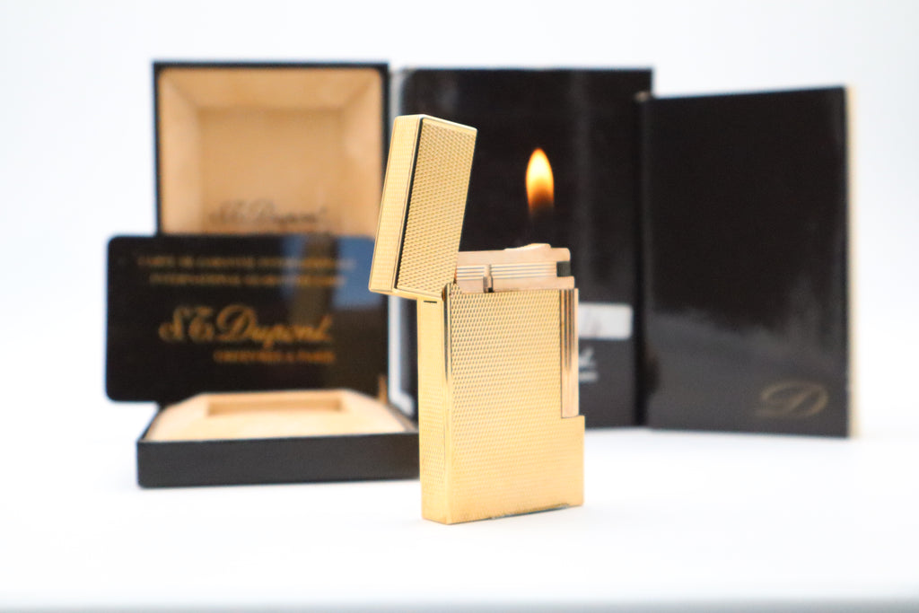S.T. Dupont Ligne 2 Grain d'Orge NOS lighter with box