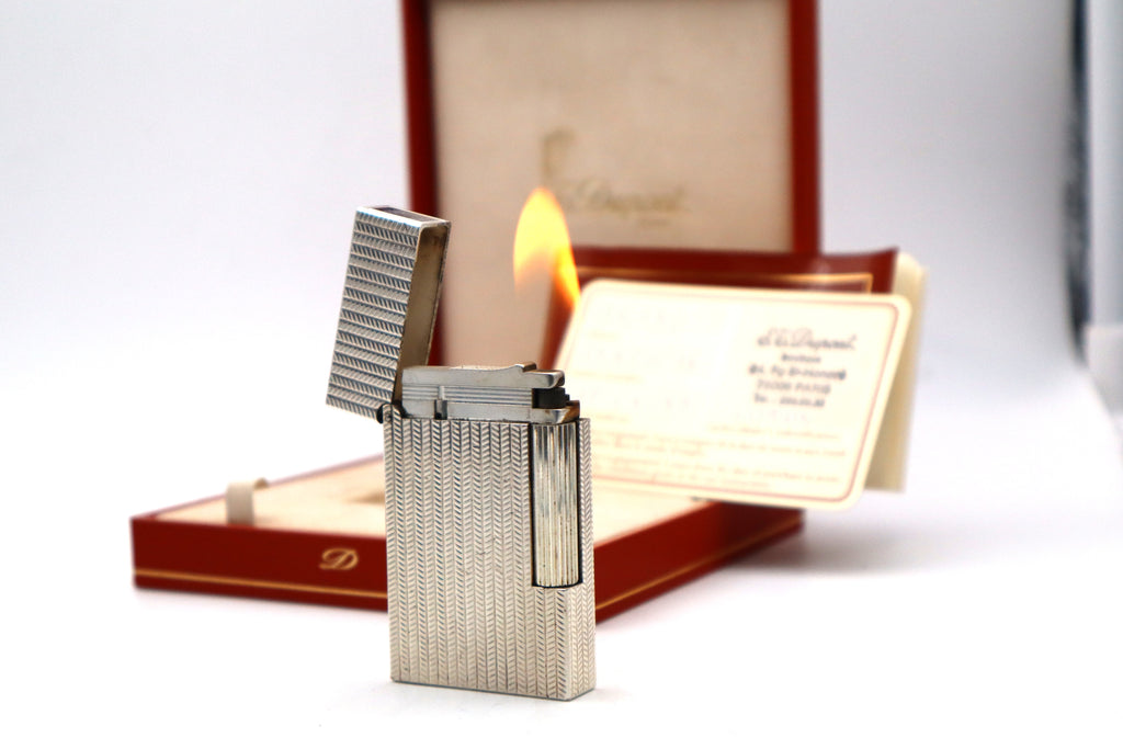 S.T. Dupont Ligne 2 Chevron Dual Flame with box and papers