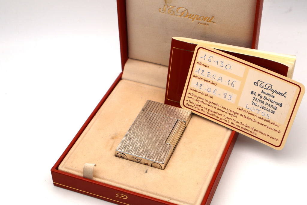 S.T. Dupont Ligne 2 Chevron Dual Flame with box and papers