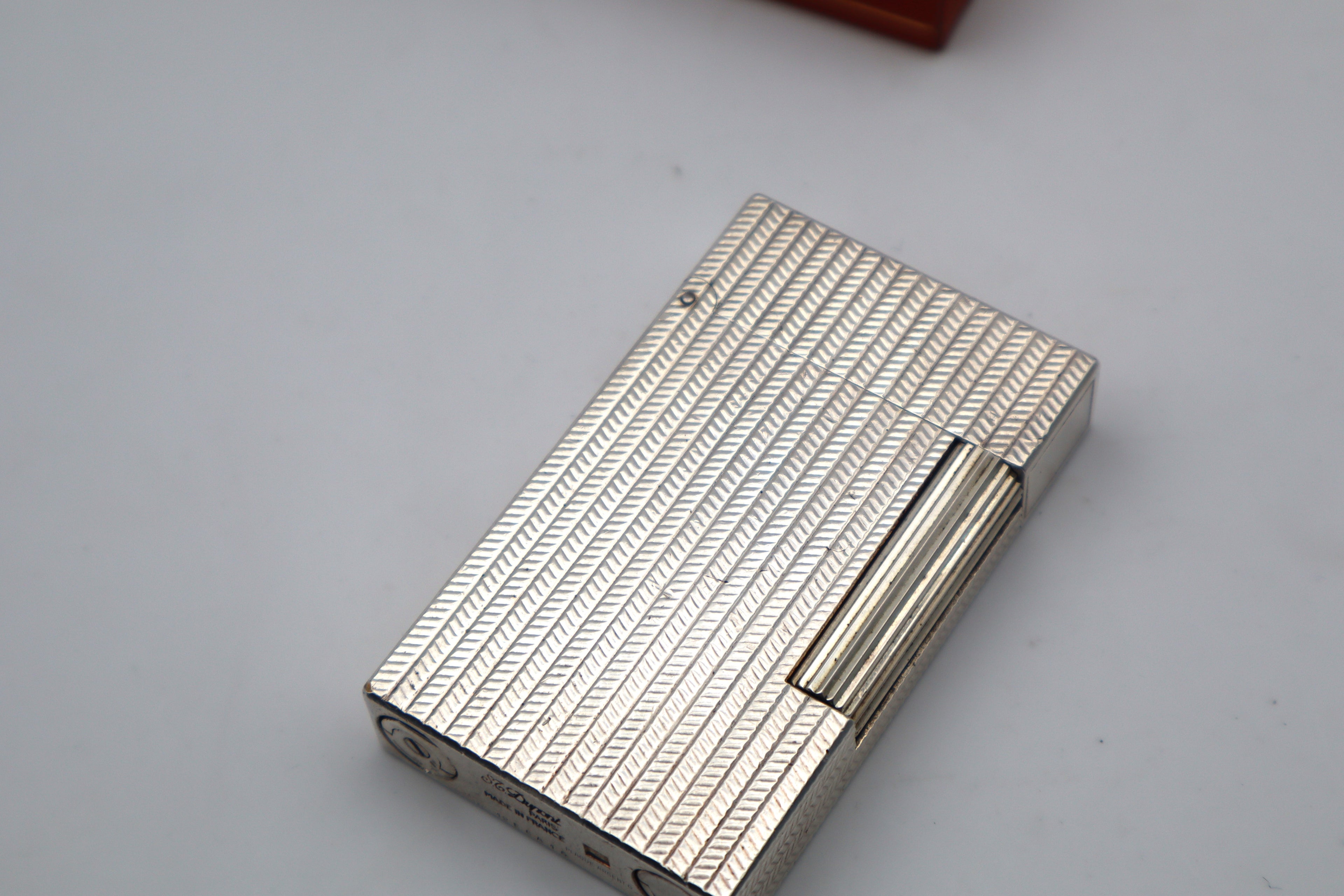 S.T. Dupont Ligne 2 Chevron Dual Flame with box and papers