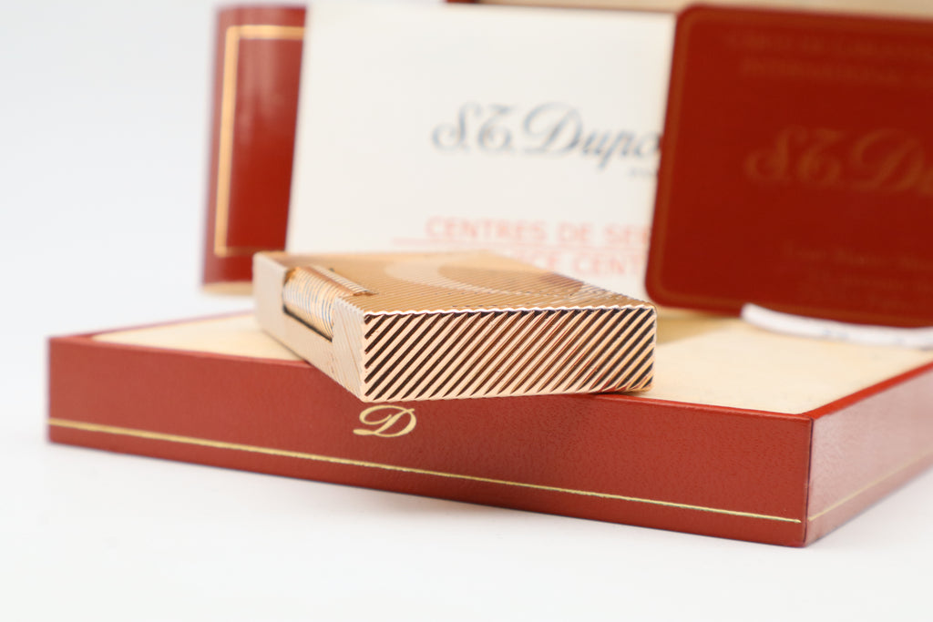 S.T. Dupont Ligne 2 'D' Rose Gold with box and papers