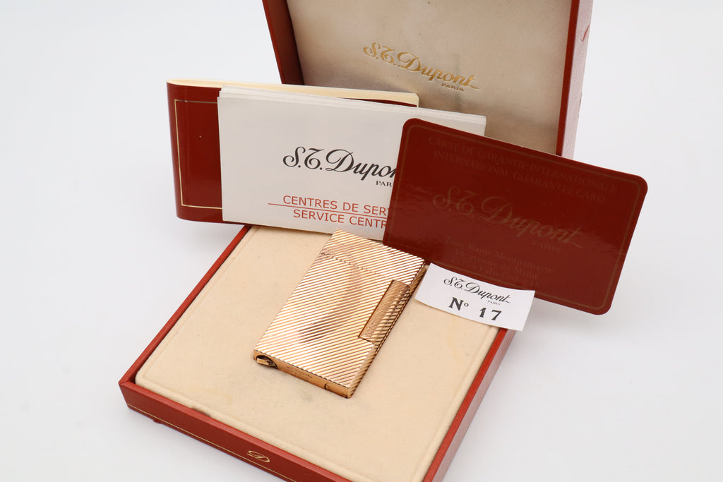 S.T. Dupont Ligne 2 'D' Rose Gold with box and papers