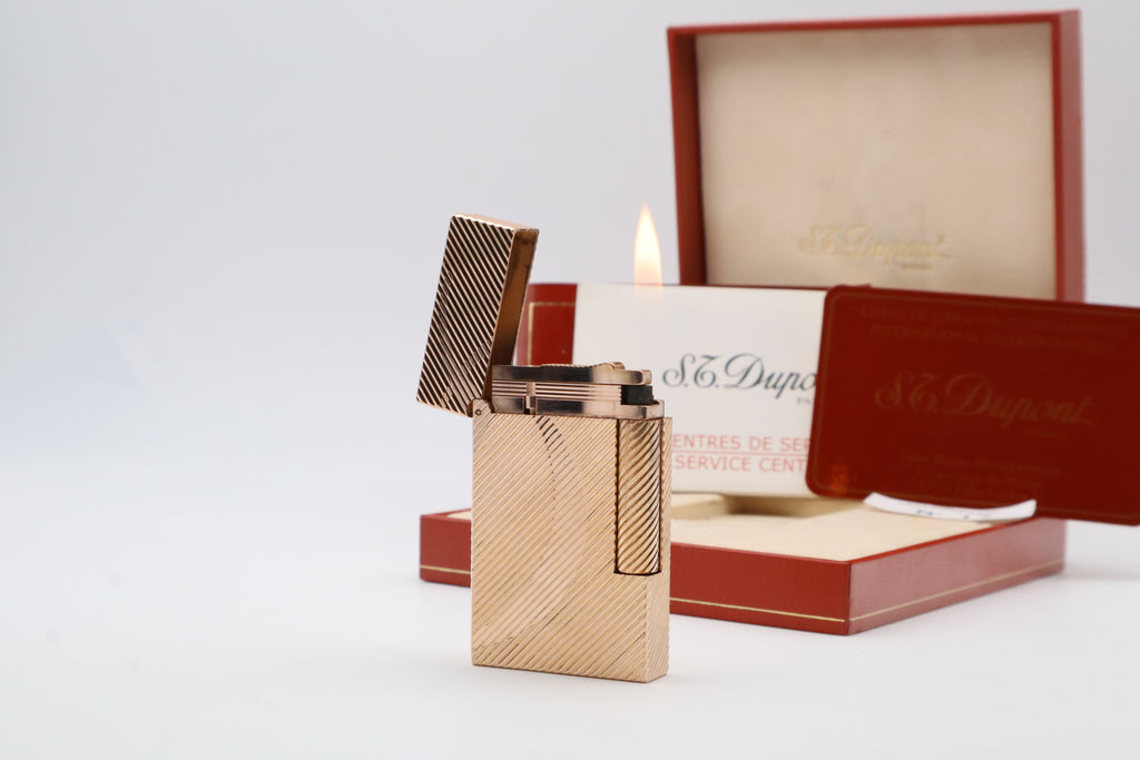 S.T. Dupont Ligne 2 'D' Rose Gold with box and papers