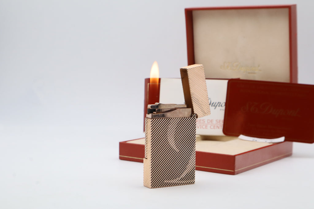 S.T. Dupont Ligne 2 'D' Rose Gold with box and papers