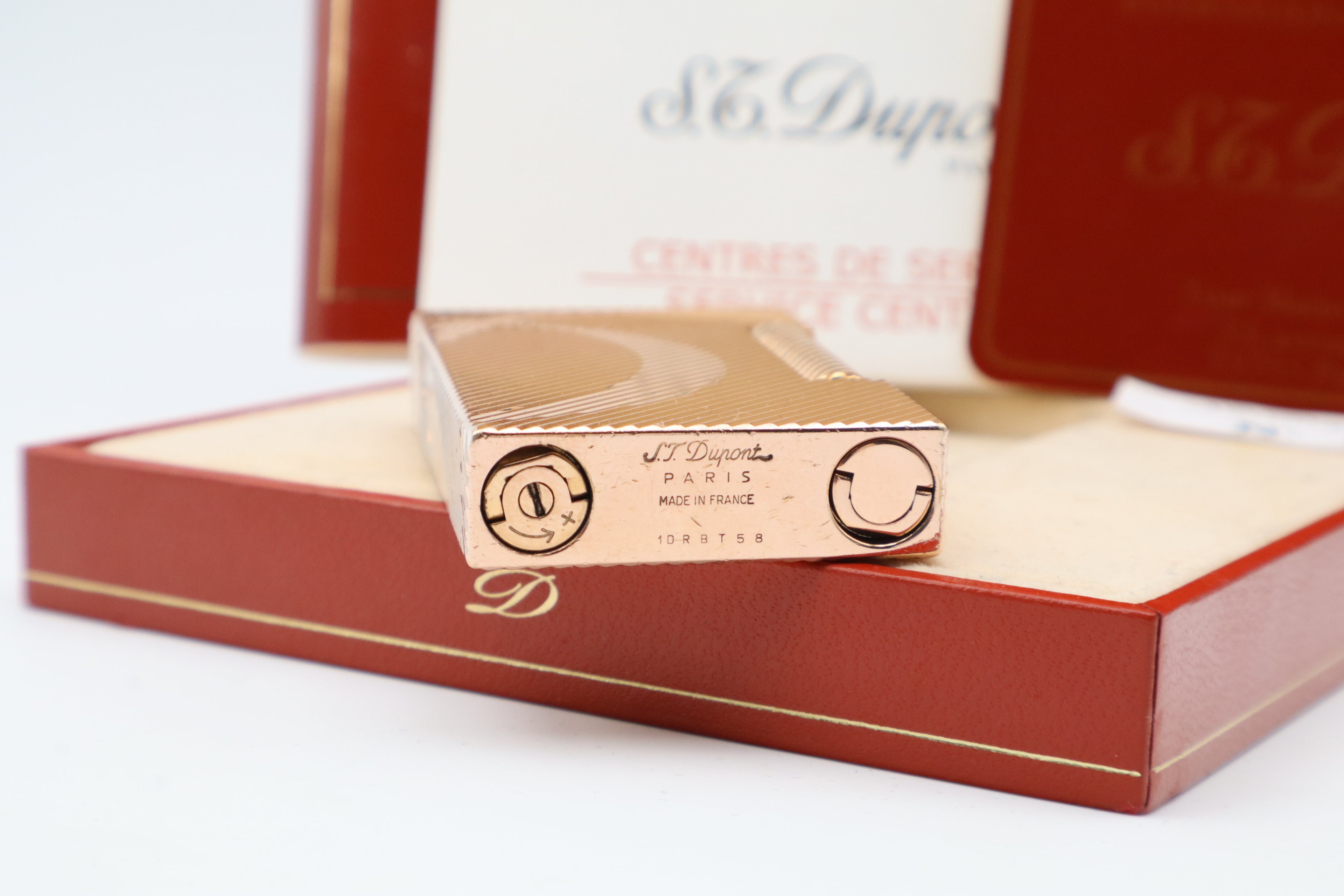 S.T. Dupont Ligne 2 'D' Rose Gold with box and papers