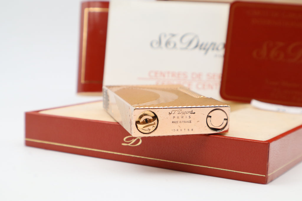 S.T. Dupont Ligne 2 'D' Rose Gold with box and papers