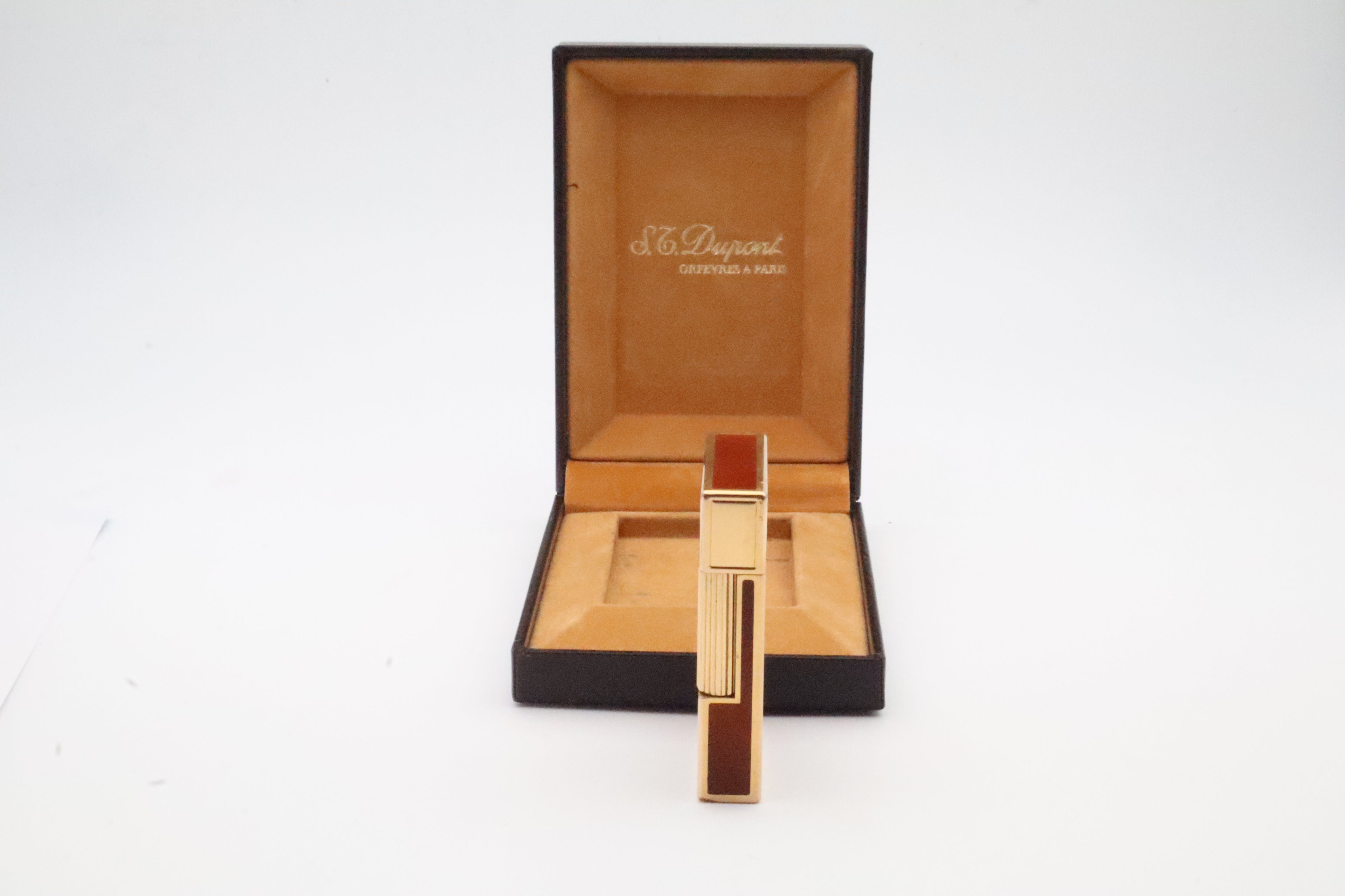 S.T. Dupont Ligne 2 Dual Flame Brown Laque de Chine with box