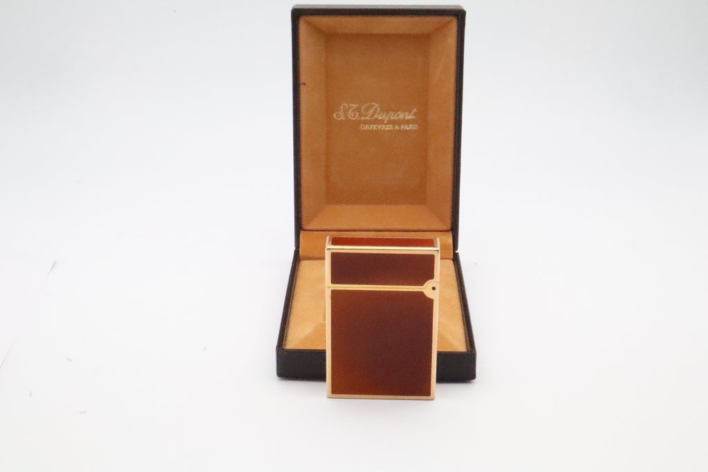 S.T. Dupont Ligne 2 Dual Flame Brown Laque de Chine with box