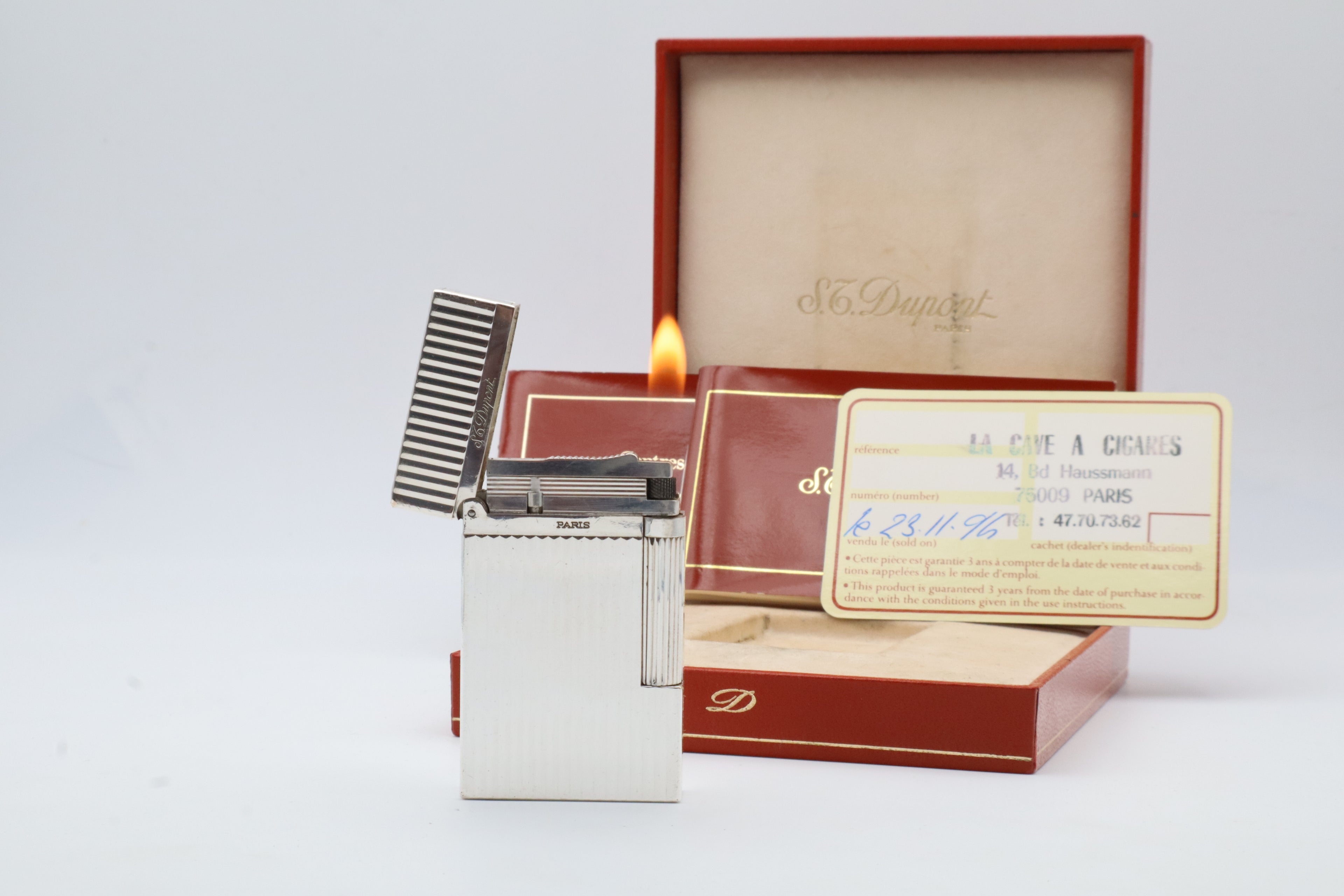 S.T. Dupont Ligne 2 Montparnasse silver lighter