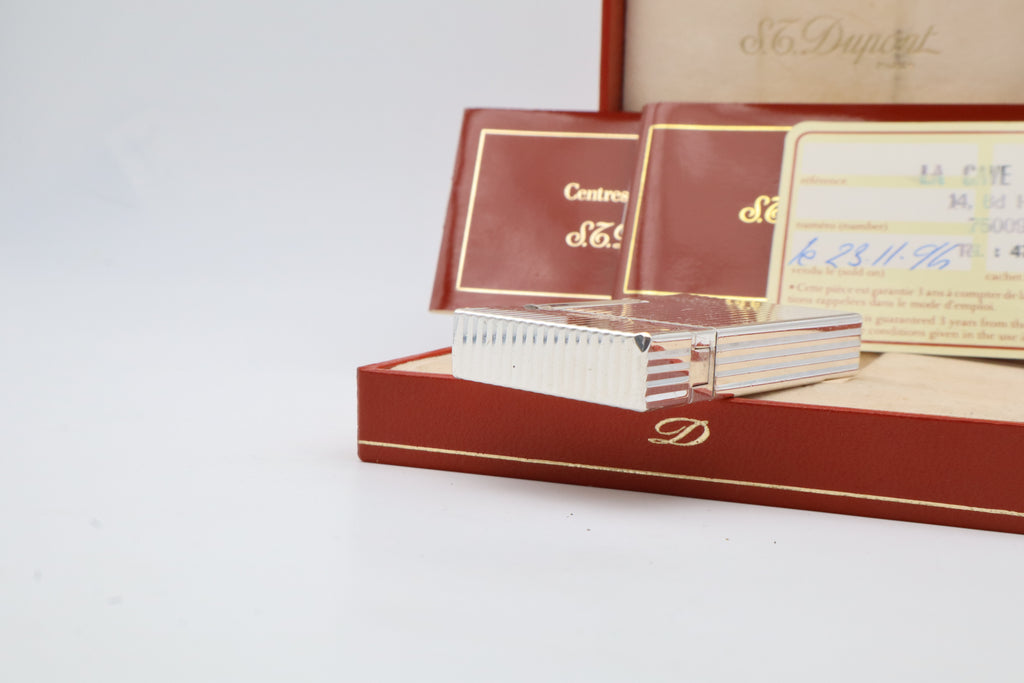 S.T. Dupont Ligne 2 Montparnasse silver lighter